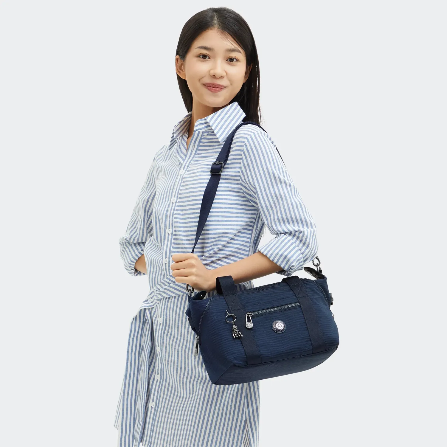 Kipling Art Mini schoudertas Night Ocean Jacquard klein vakken