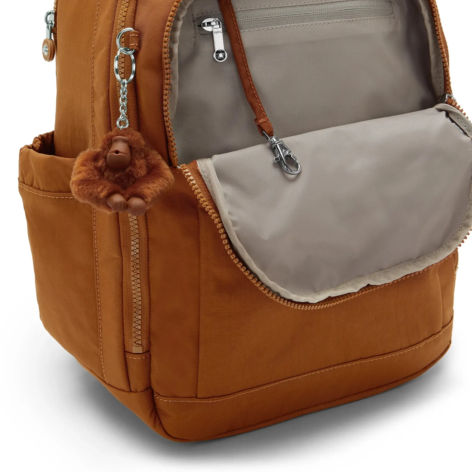 Kipling Seoul Cabin reistas Stylish Mokka Groot – trolleyhoes