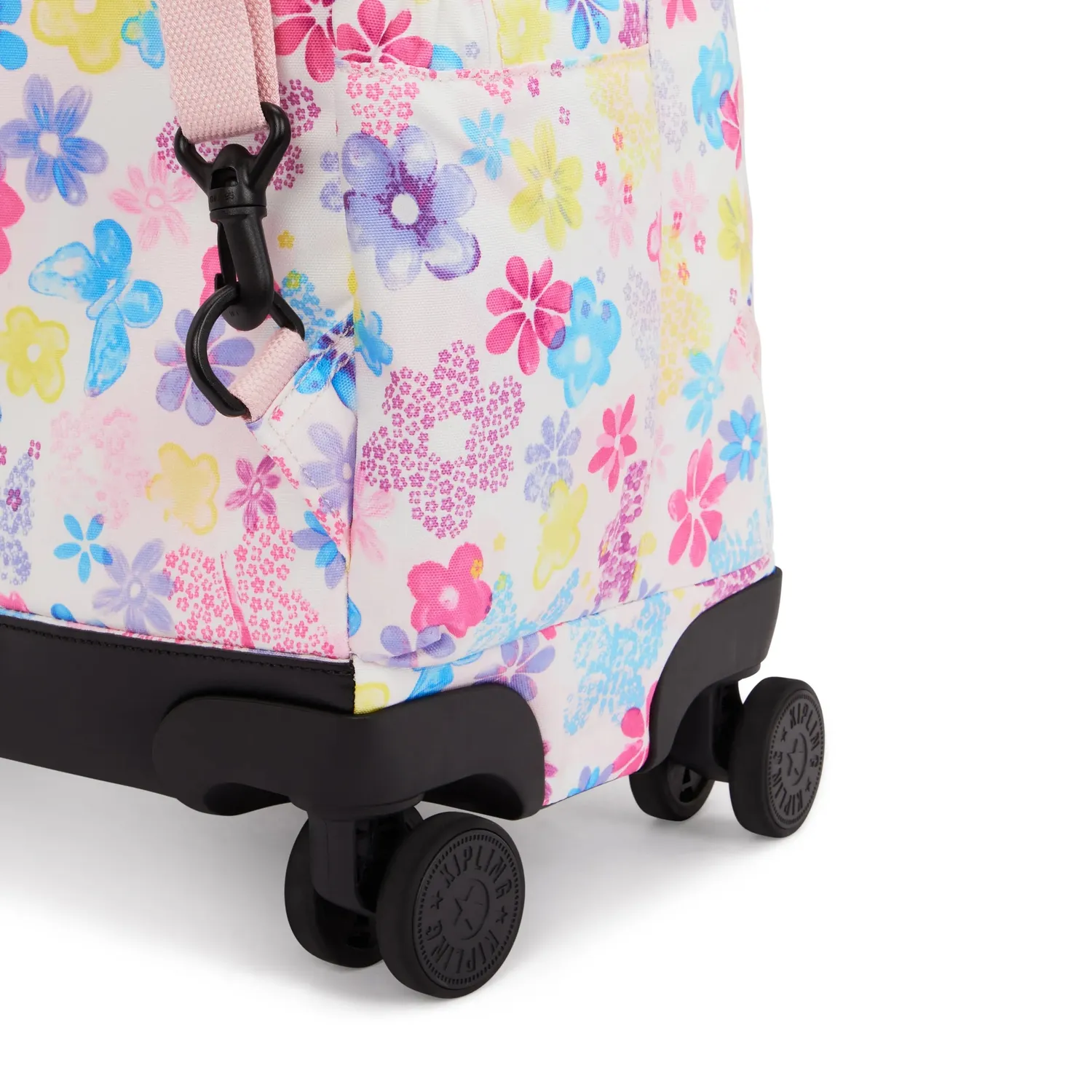 Kipling New Zea rugzak met wielen Flower Stamp Groot laptopvak