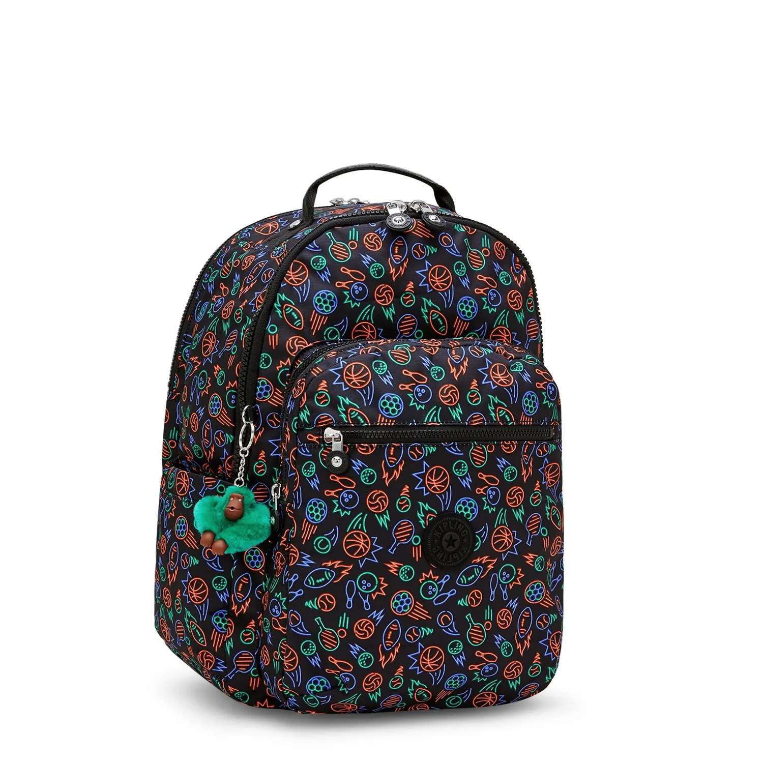 Kipling Seoul College Extra rugzak Groot Sport Doodle