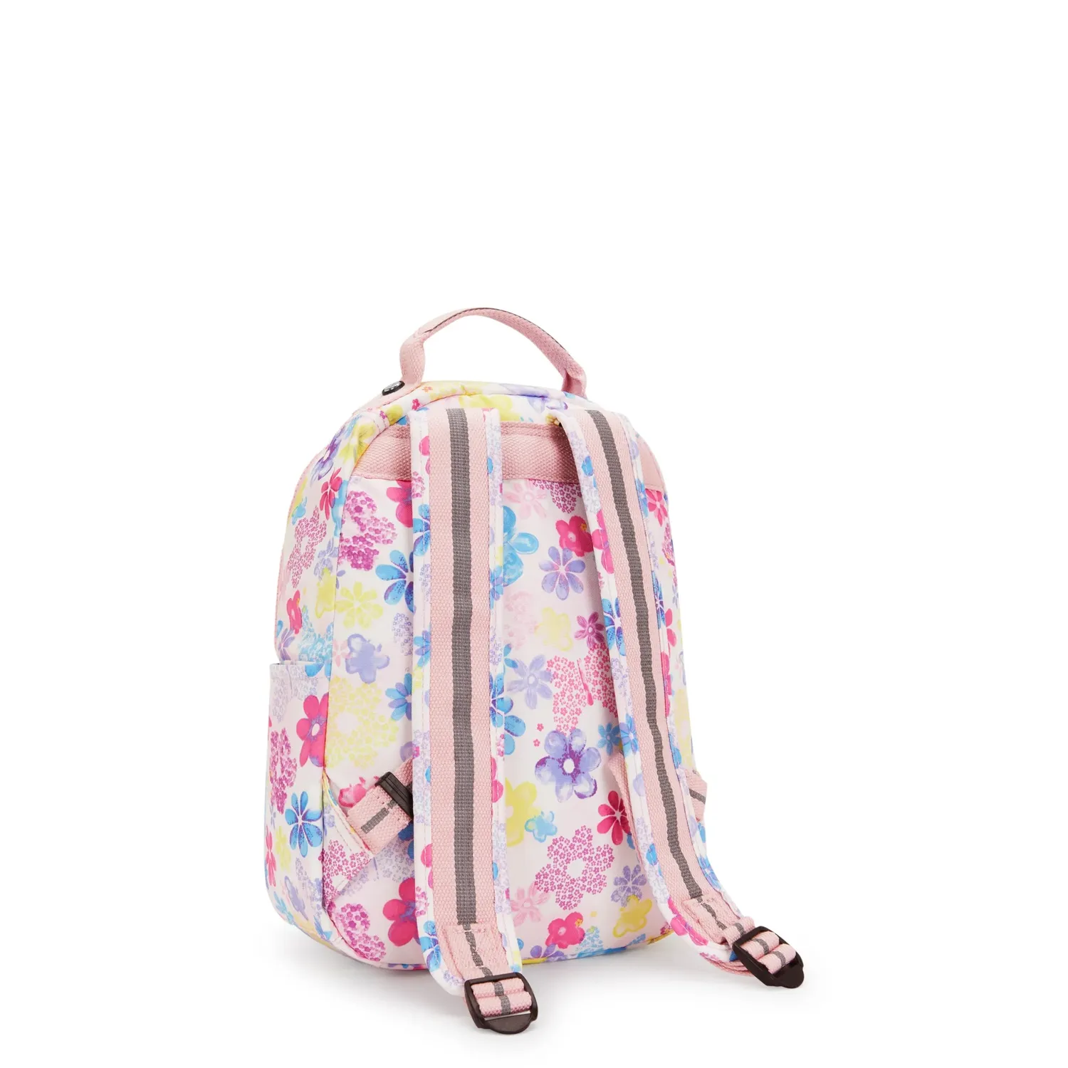 Kipling Seoul S rugzak Flower Stamp klein met 11 inch vak