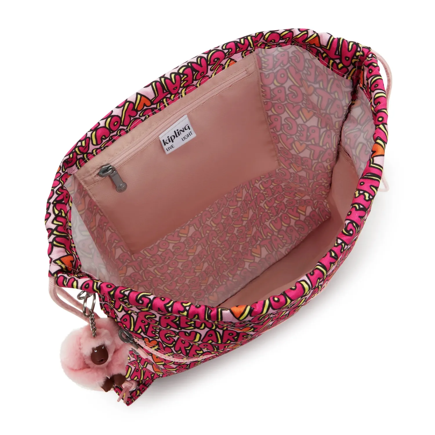 Kipling Supertaboo rugzak U R Great Print Medium waterafstotend