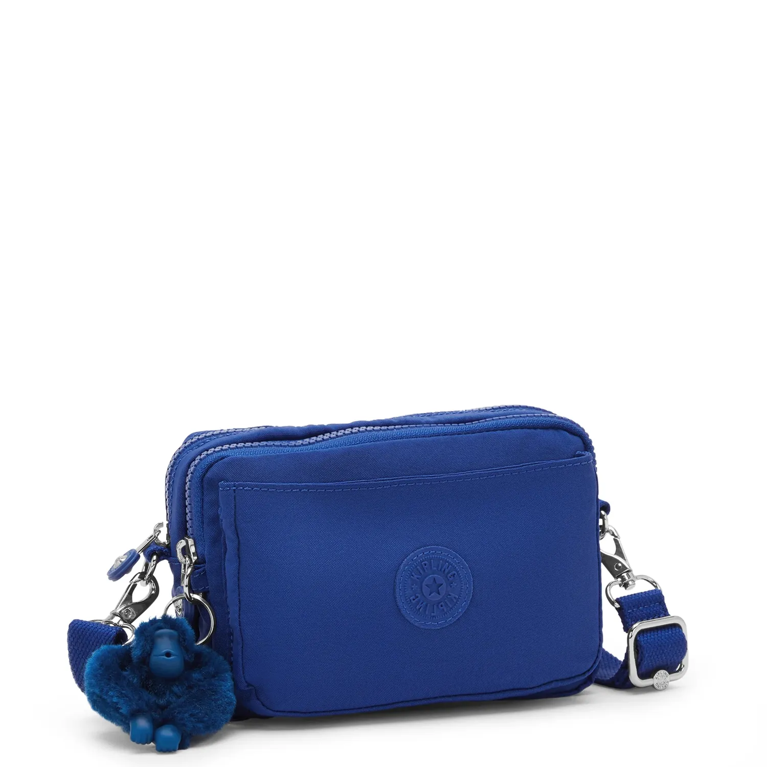 Kipling Abanu Multi tasje Klein Blazing Blue verstelbare riem