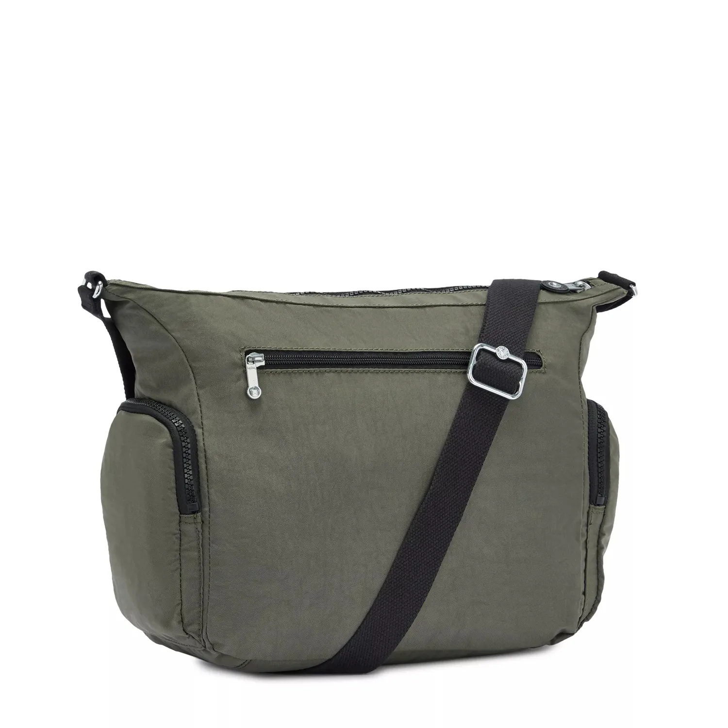 Kipling Gabbie crossbody tas Green Moss Medium veilige rits