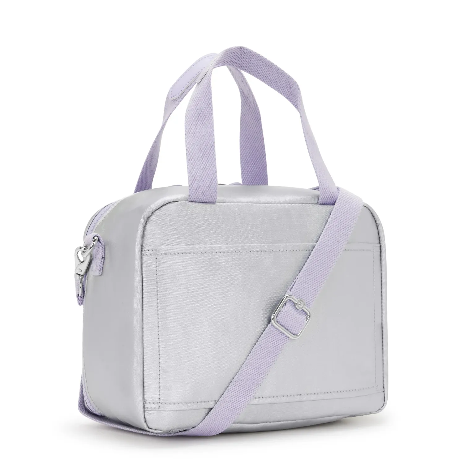 Kipling Miyo lunchtas Groot Silver Glow Metallic glans