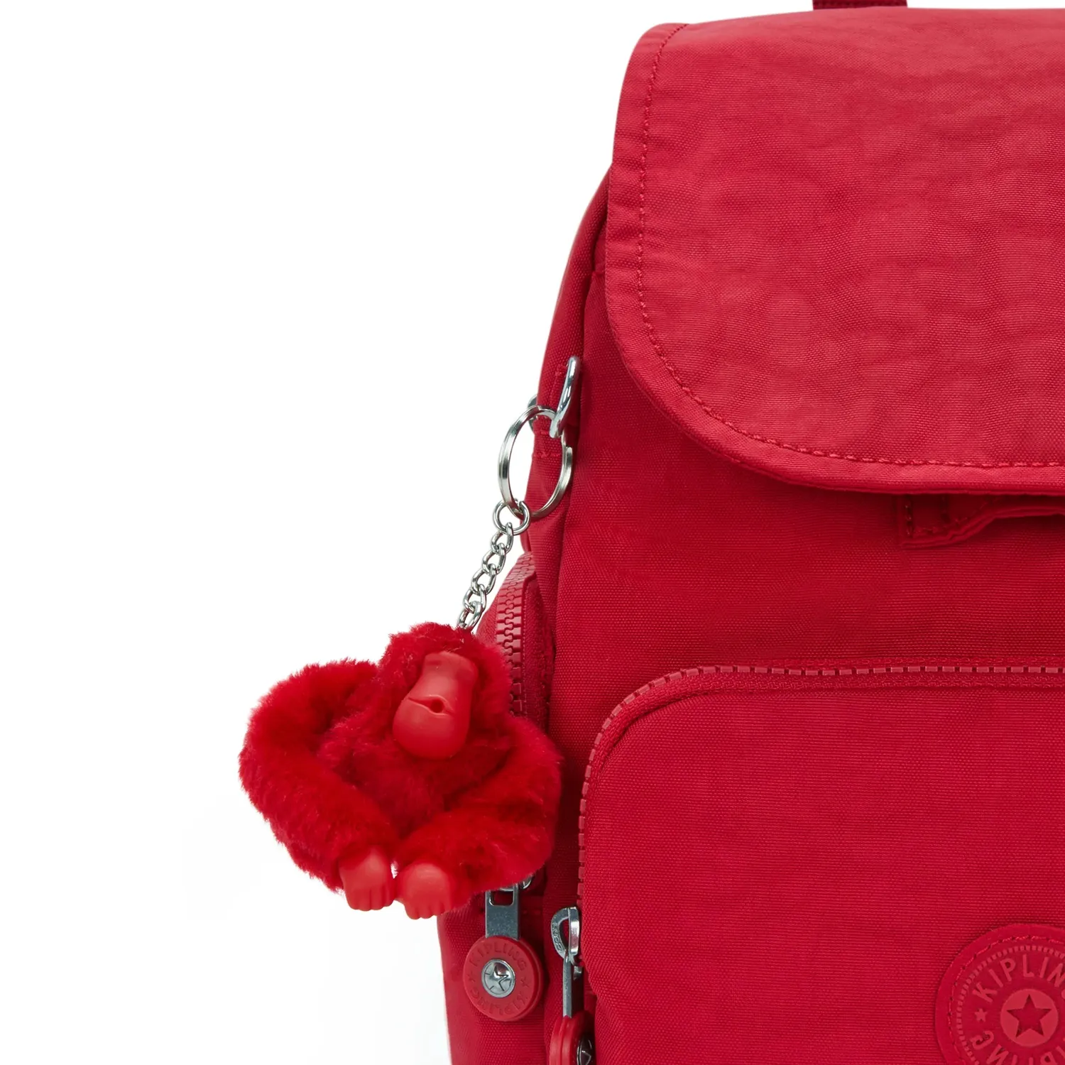 Kipling City Zip Mini rugzak Ruby Red extra klein rood
