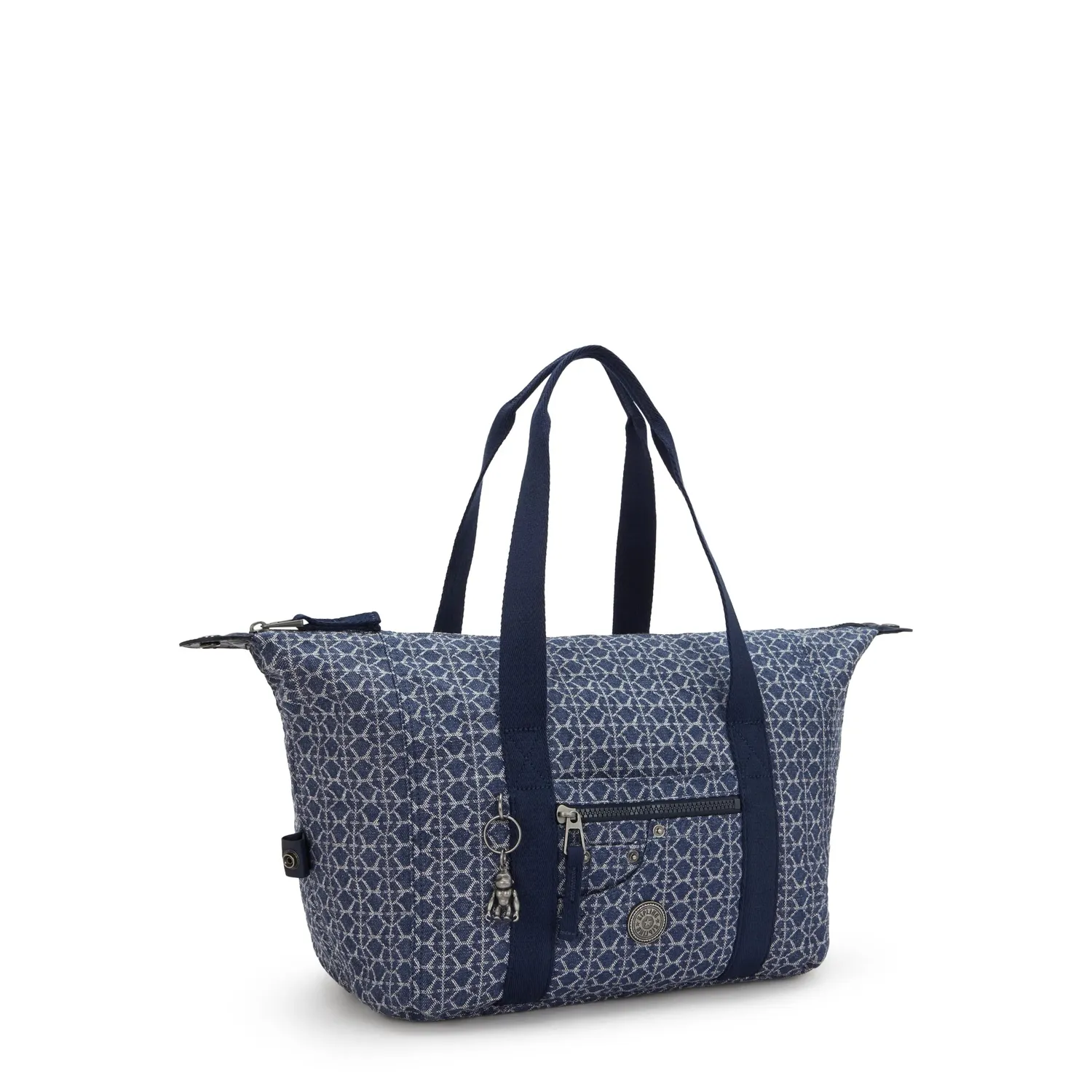 Kipling Casual Art draagtas Signature Denim A4