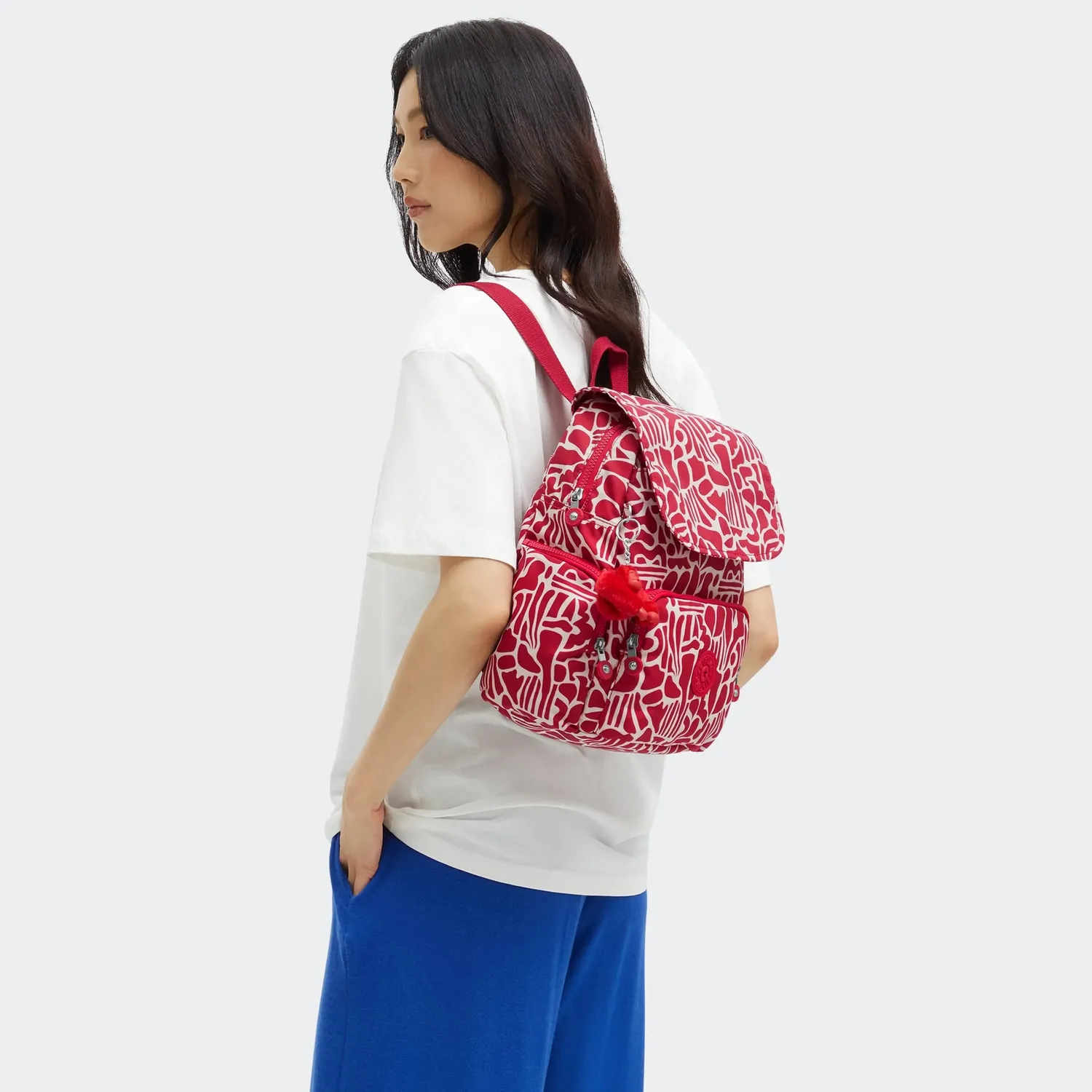 Kipling City Zip S rugzak Shape Cocktail klein met ritsvakken