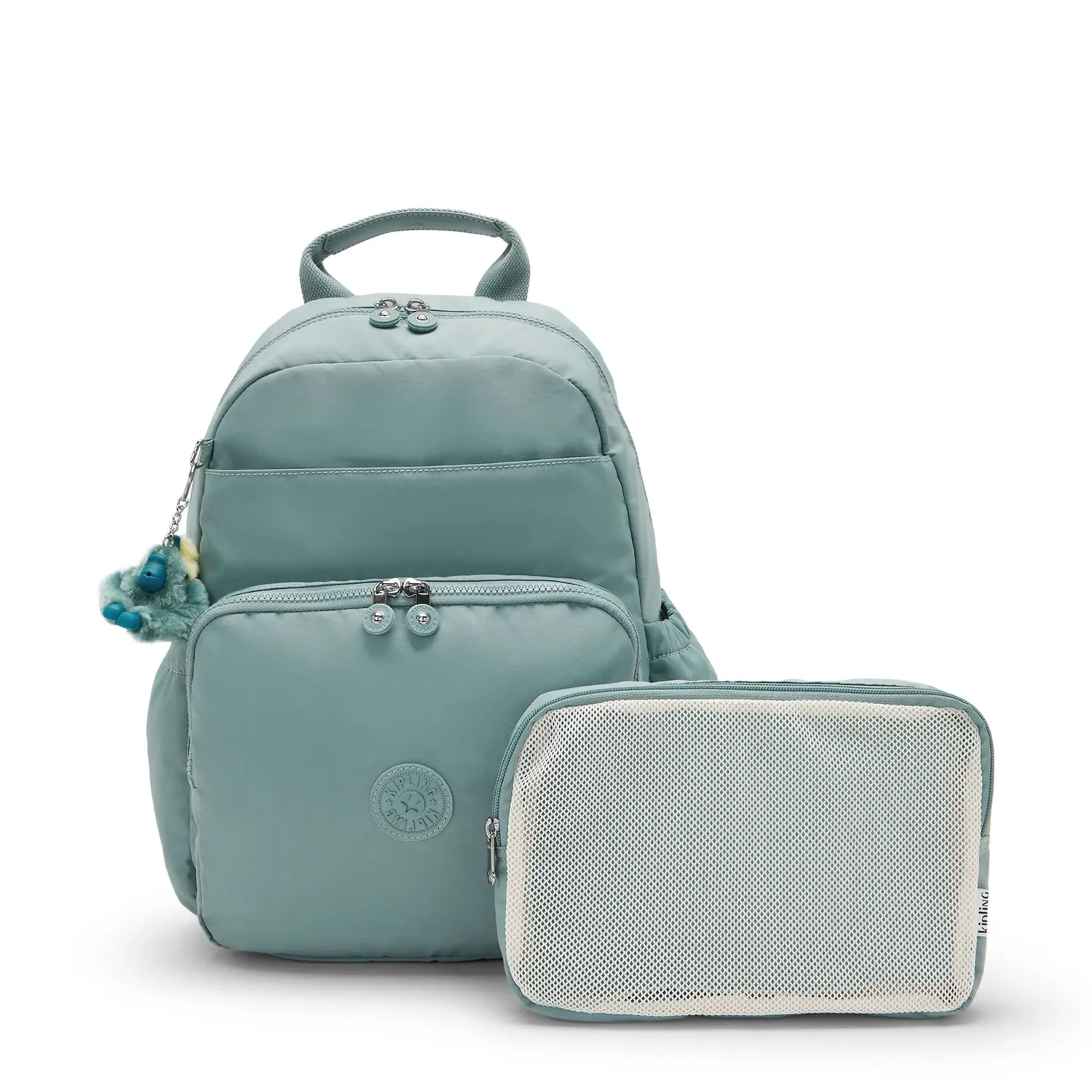 Kipling Maisie babyrugzak Medium Tiny Green Air verschoningsmat