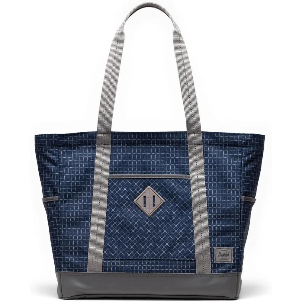 Herschel Heritage tote Grid London Fog groot