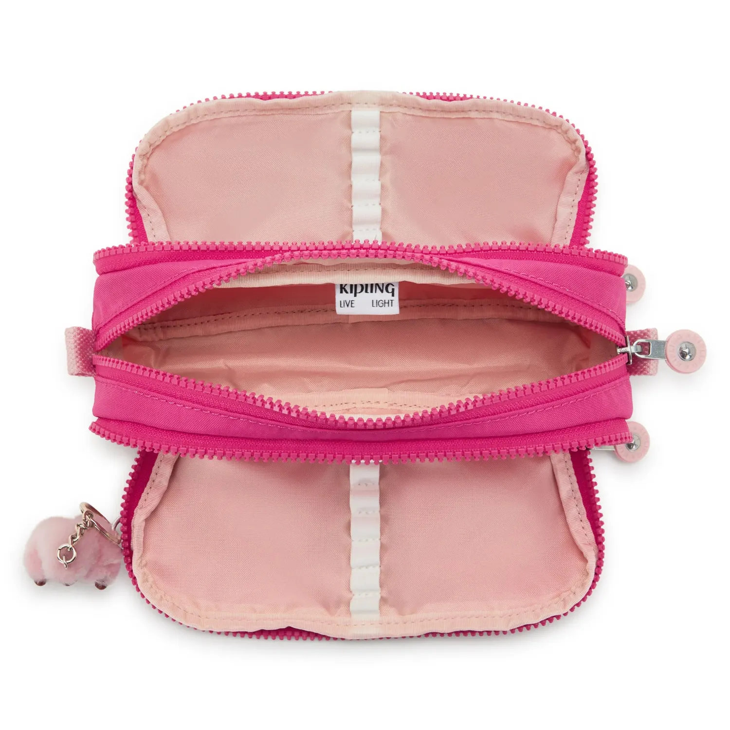 Kipling Gitroy pennenzak Groot Intense Rose roze effen
