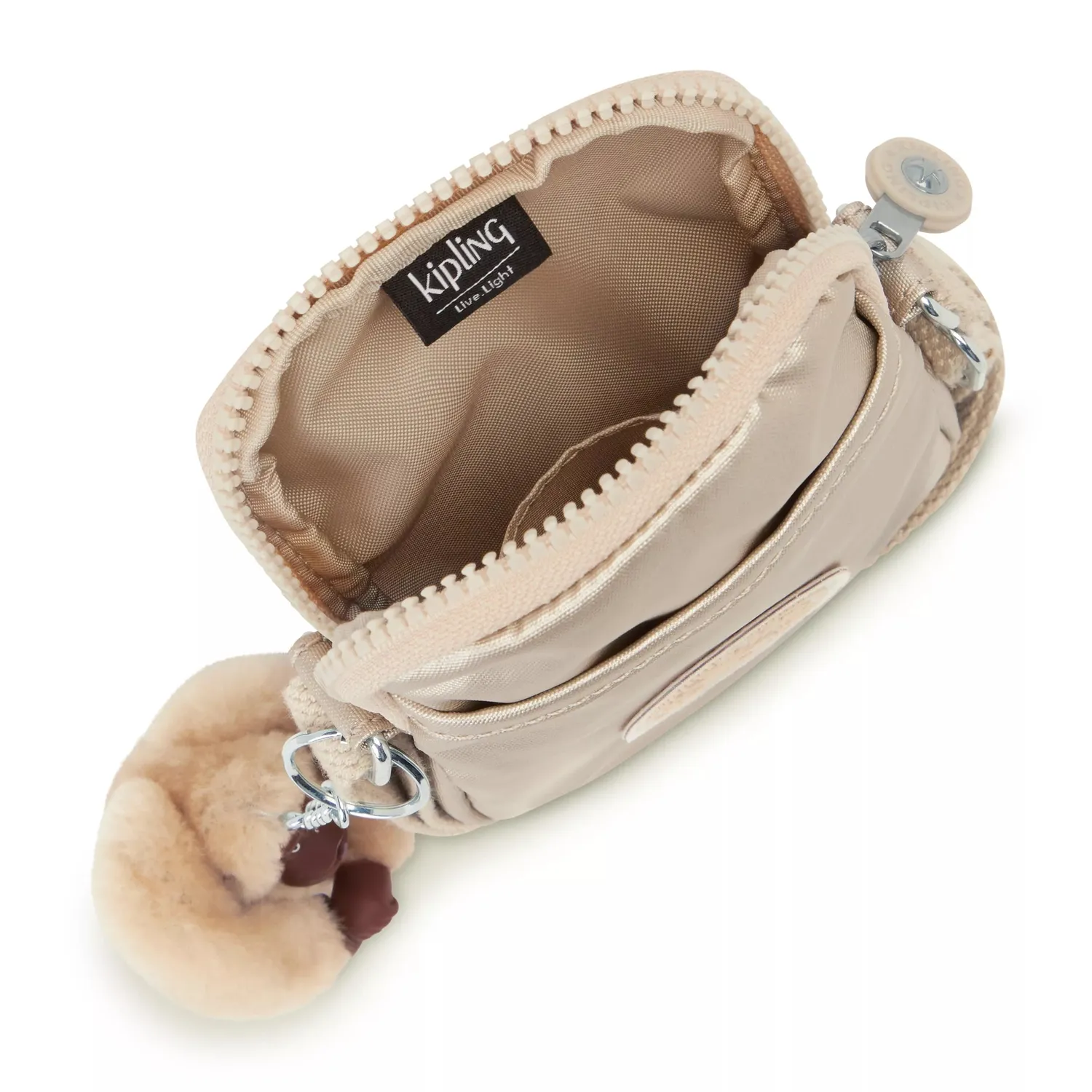 Kipling Tally telefoontas Klein Starry Gold Metallic glans