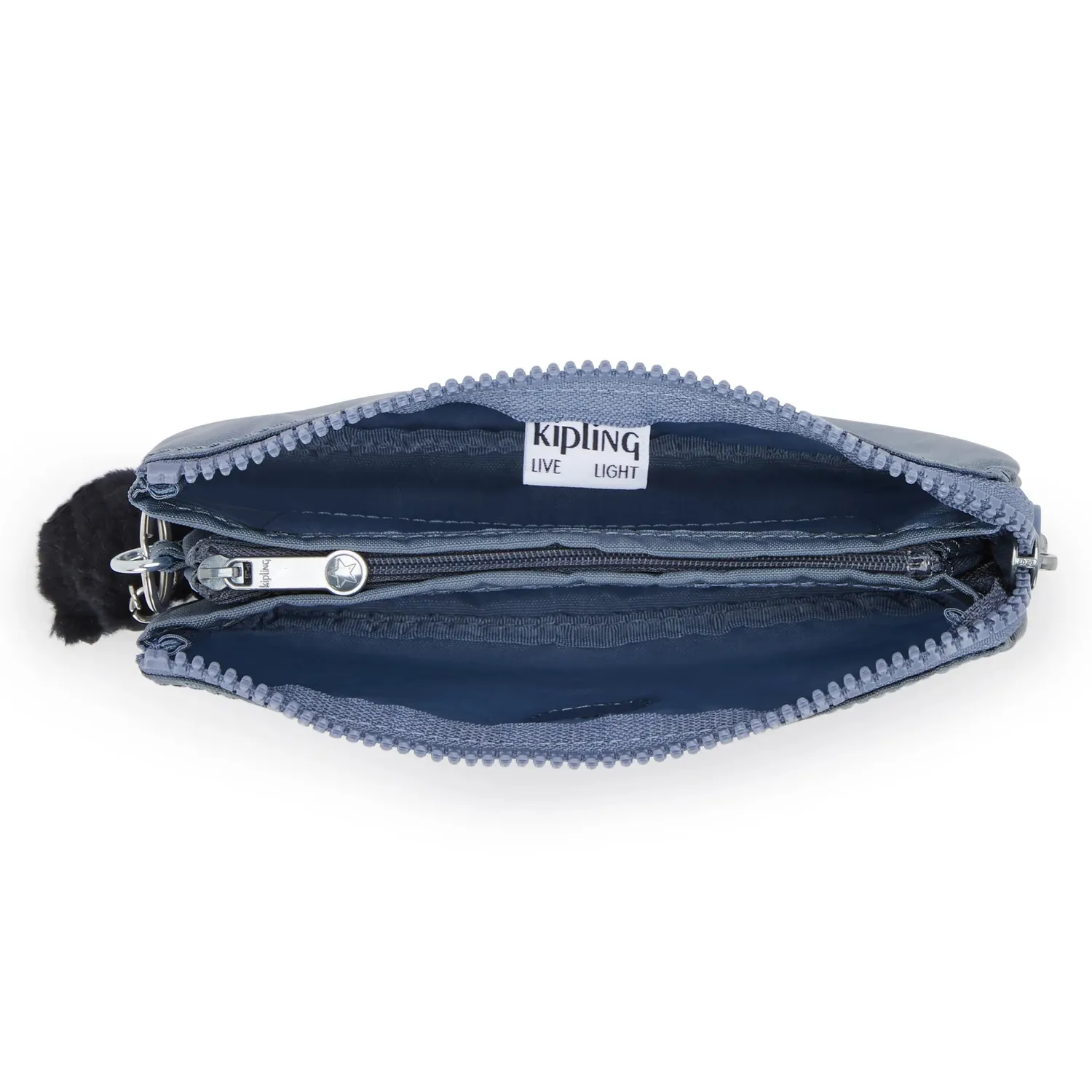 Kipling Creativity L buidelzak Blue Stone groot nylon
