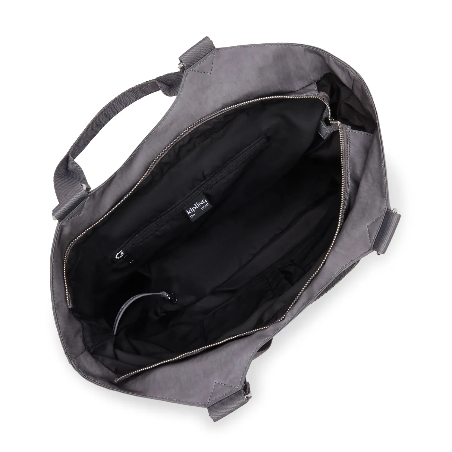 Kipling Recicely shopper Grey Spice medium vakken