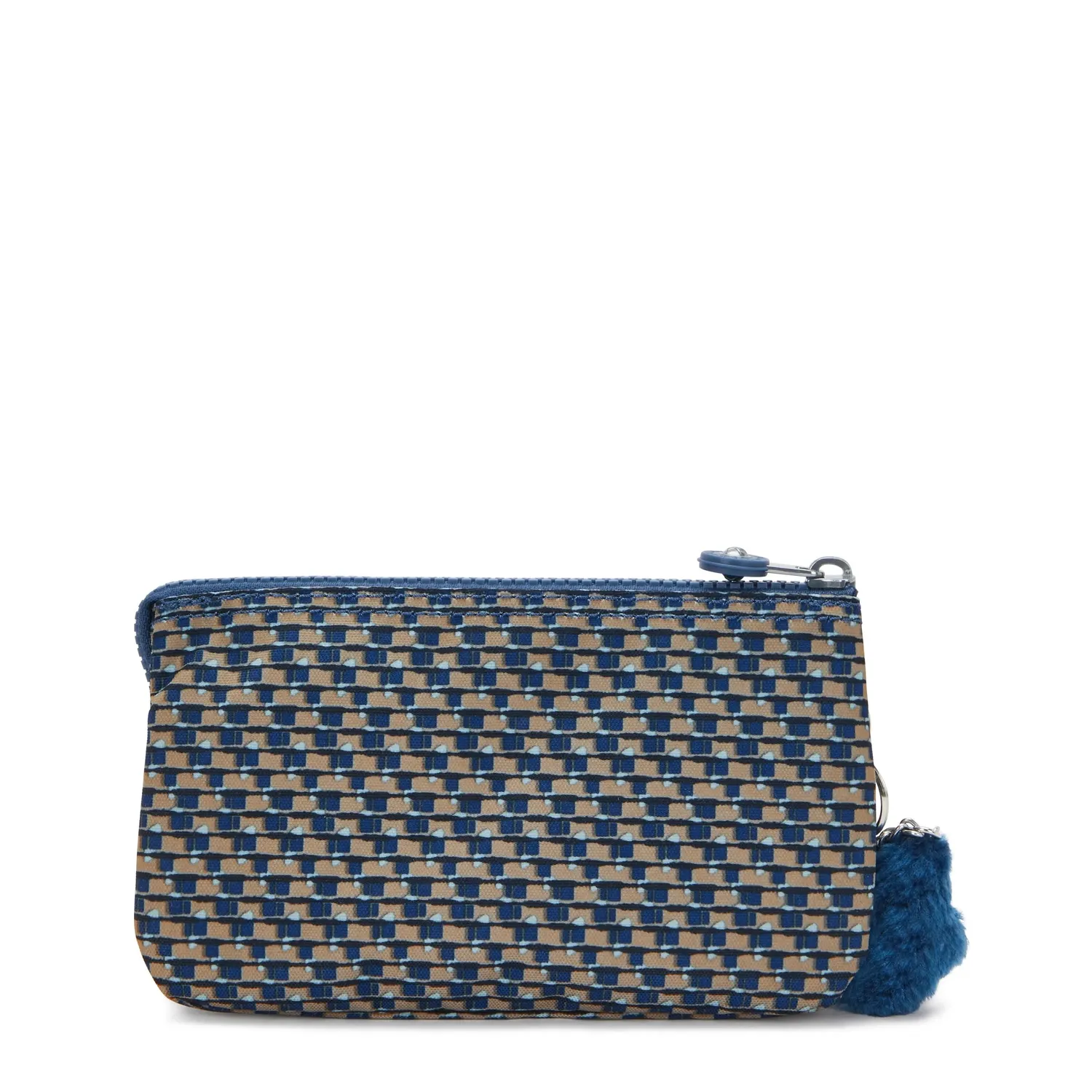 Kipling Creativity L tasje Blue on Wire groot nylon