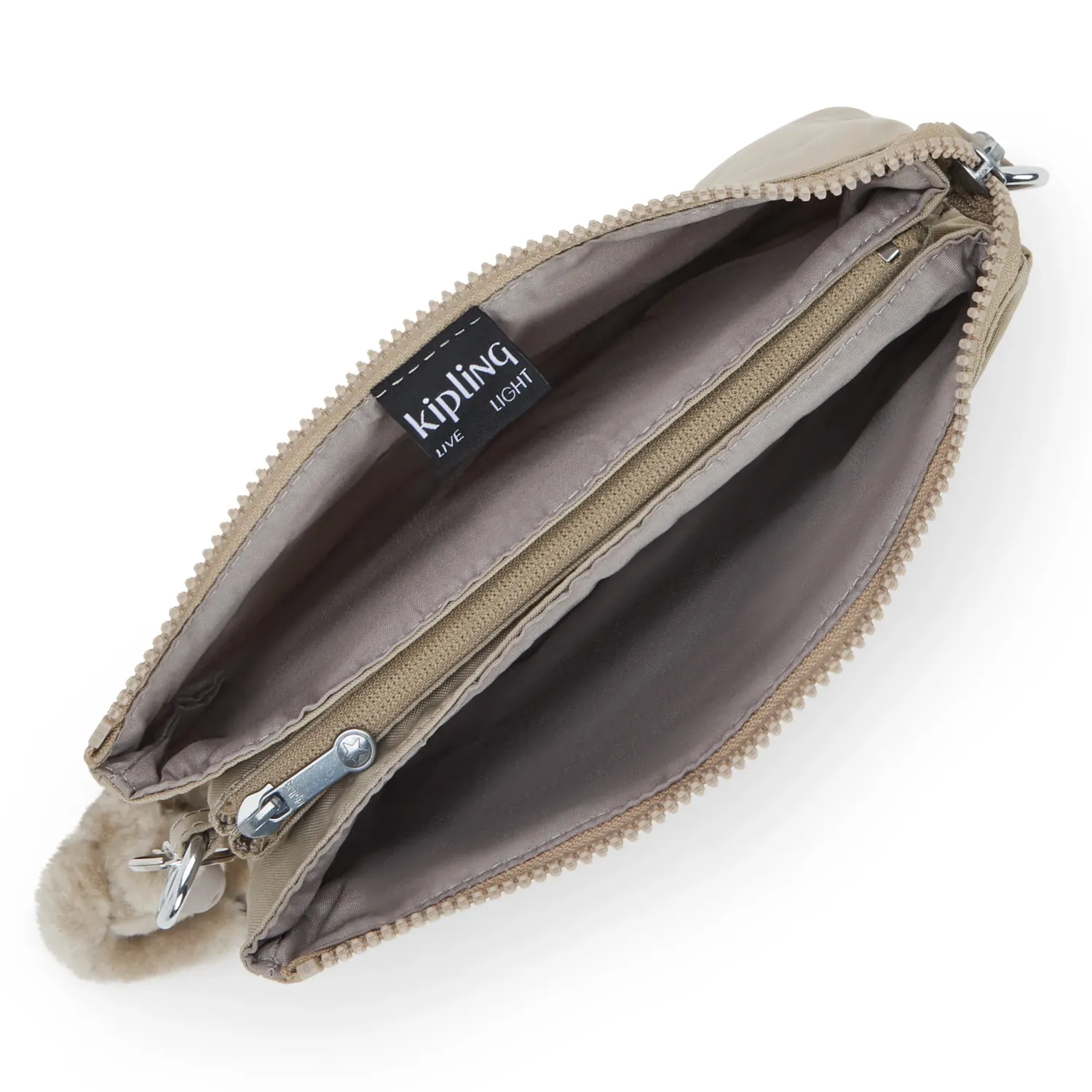 Kipling Riri crossbodytas Klein Soft Taupe waterafstotend