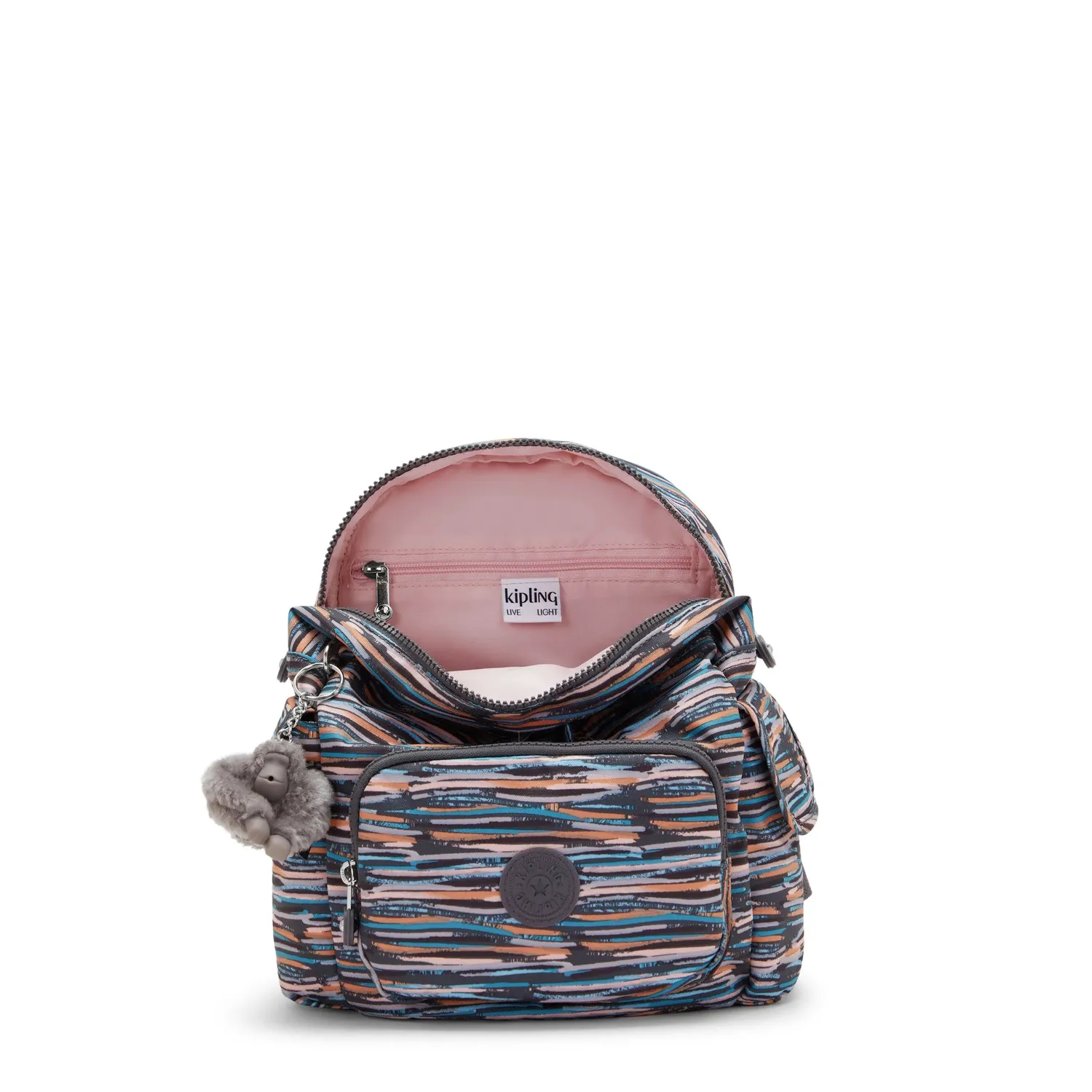 Kipling City Pack Mini rugzak Mineral Stripes extra klein gestreept