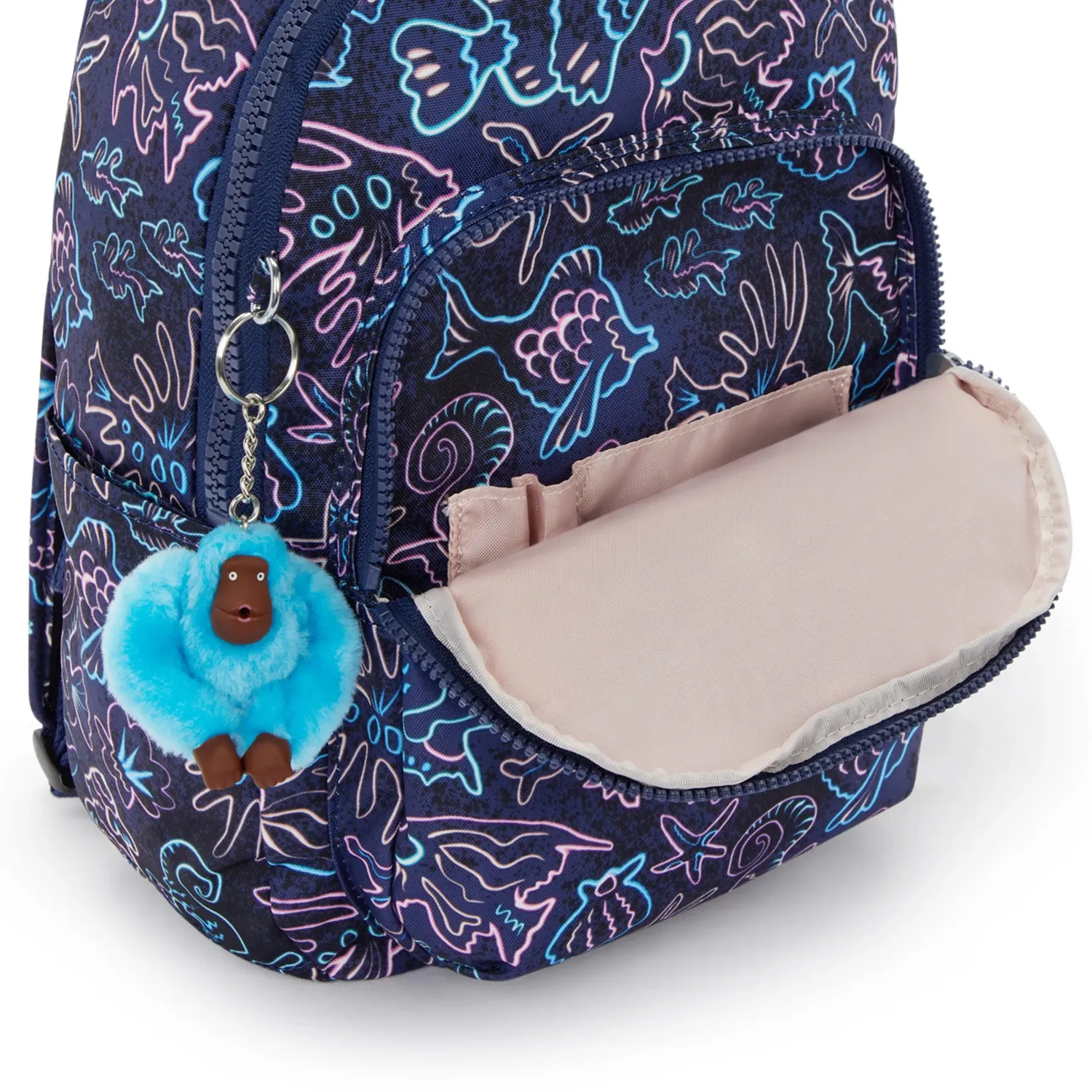 Kipling Seoul S kleine rugzak Disco Fish 11 inch