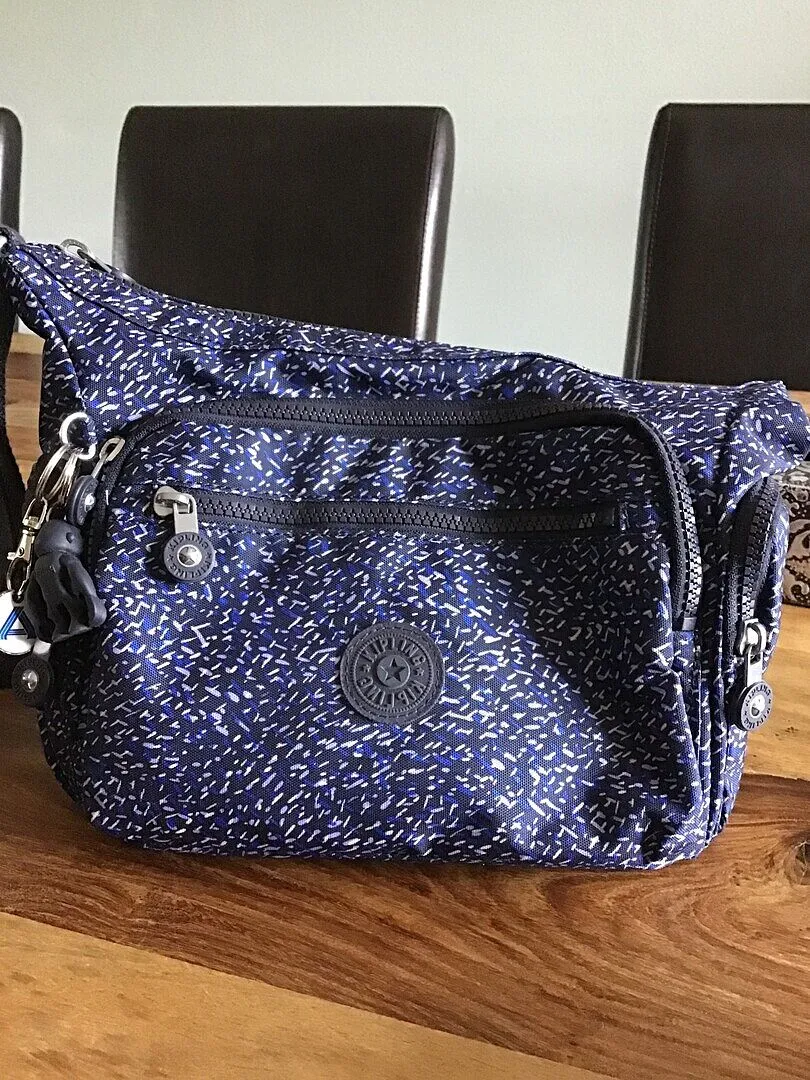 Kipling Gabbie S schoudertas Signature Print klein bedrukt