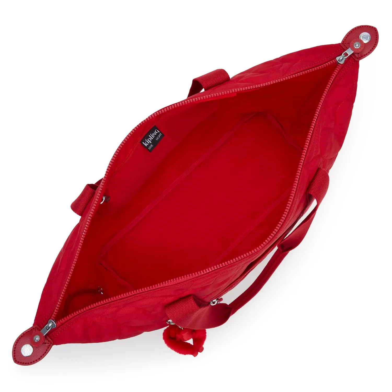 Kipling Art M tas Many Hearts Red hartjes