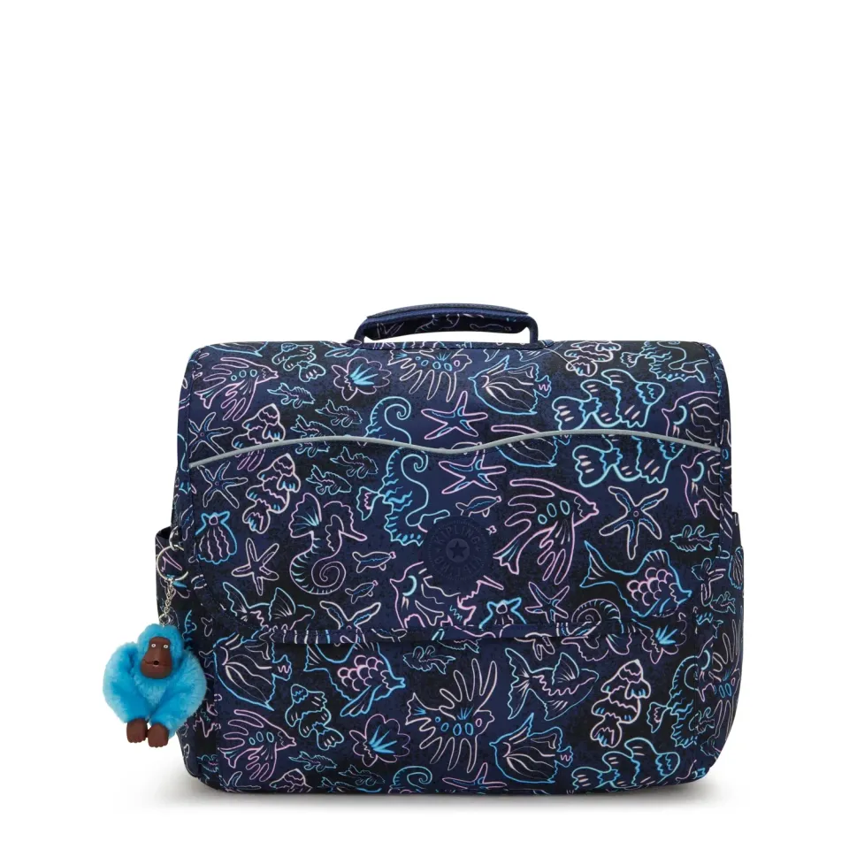 Kipling Codie M rugzak Disco Fish medium A4 flessen
