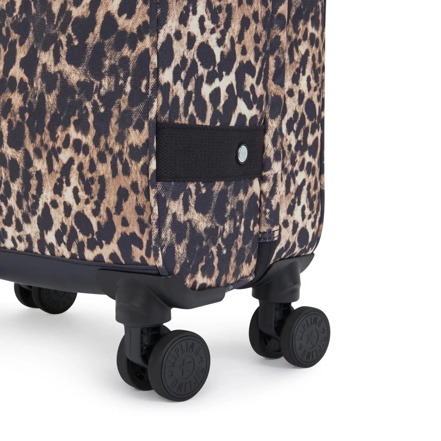 Kipling Spontaneous S koffer Wild Leopard klein met TSA-slot