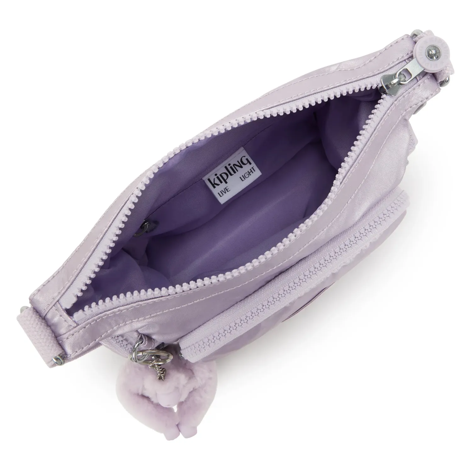Kipling Gabbie Mini schoudertas Klein Lilac Moon Metallic waterafstotend