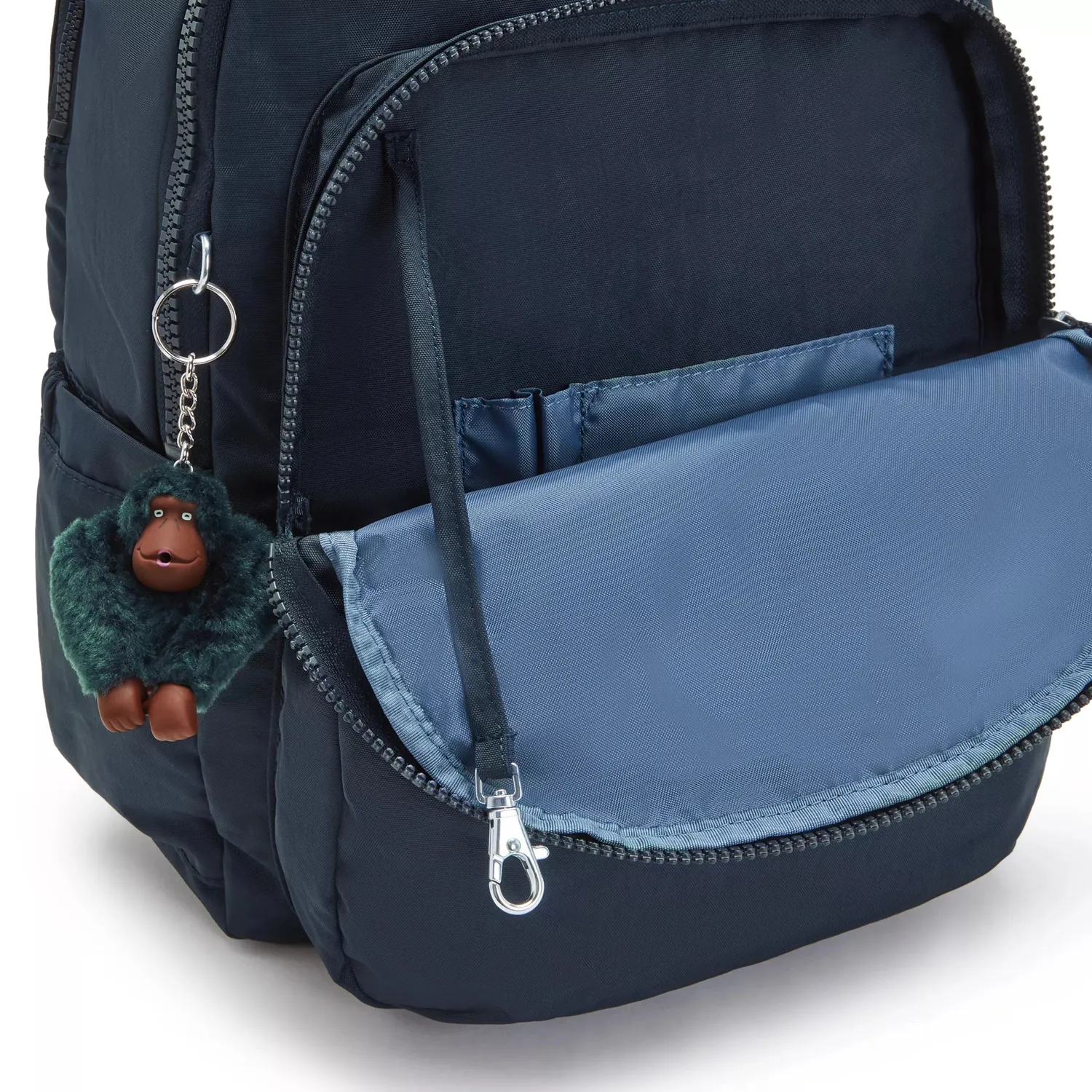 Kipling Seoul Lap rugzak True Blue Tonal groot 15 inch laptop