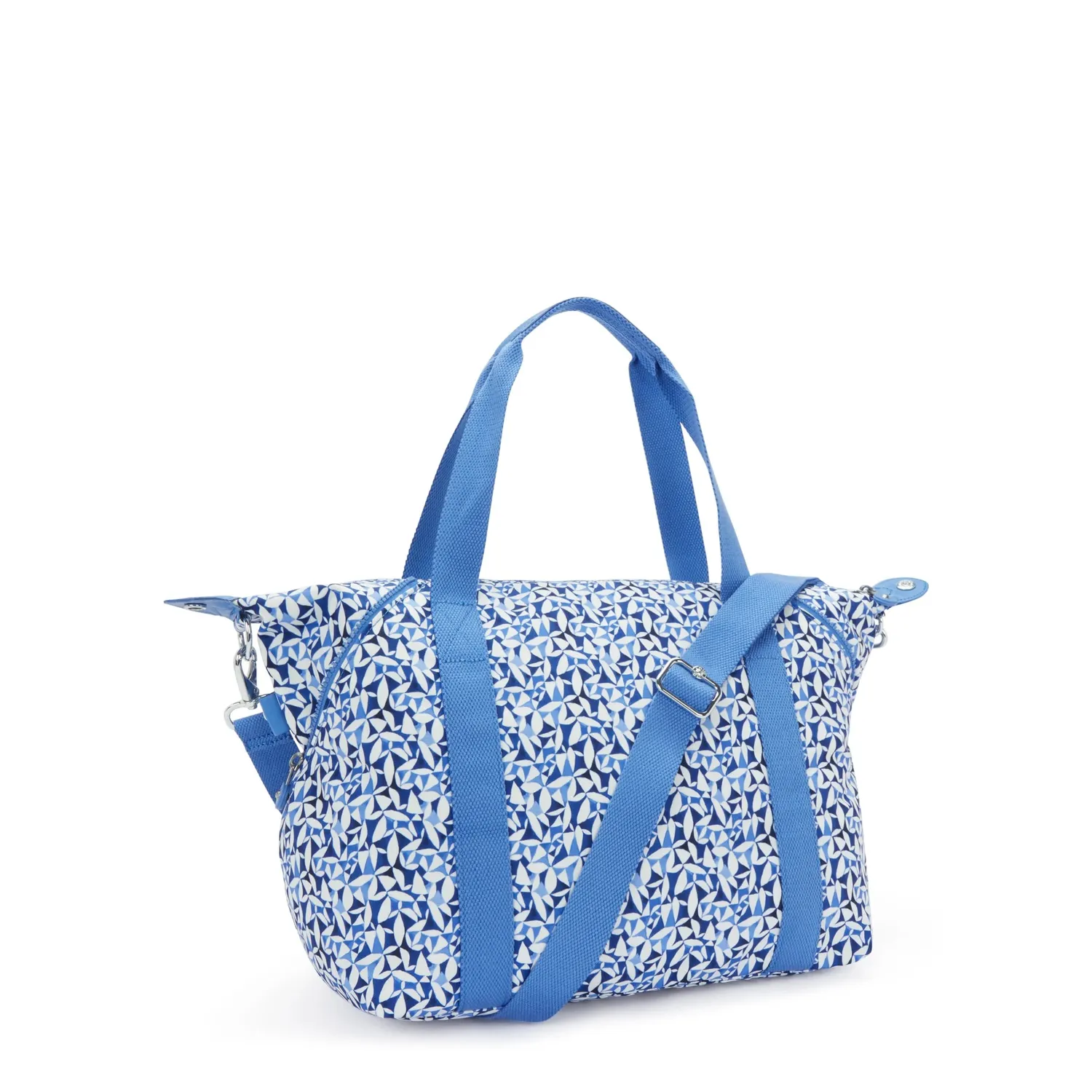 Kipling Art schoudertas Medium Crazy Leaves licht