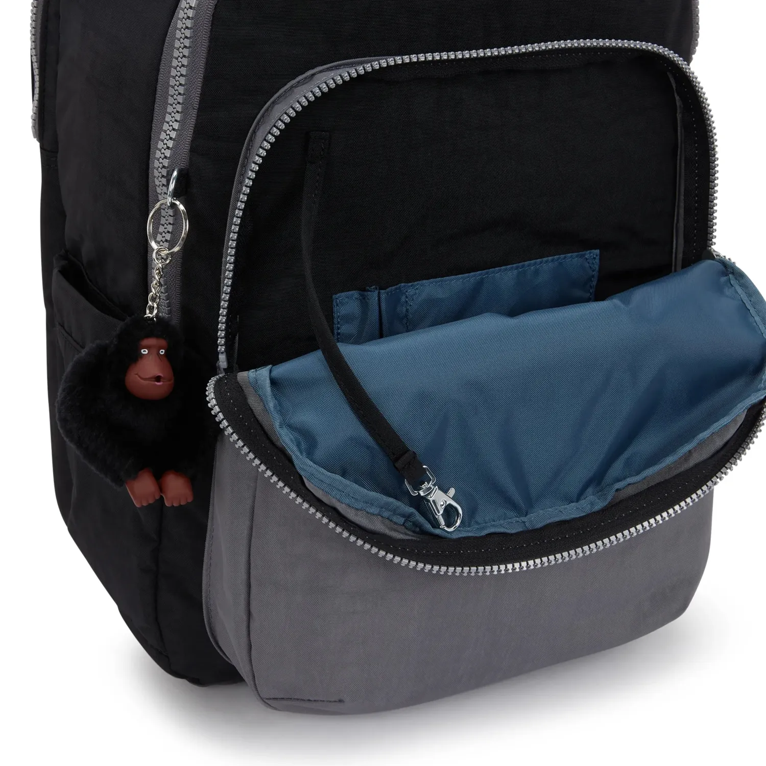 Kipling Seoul College Extra rugzak Space Black Block groot zwart