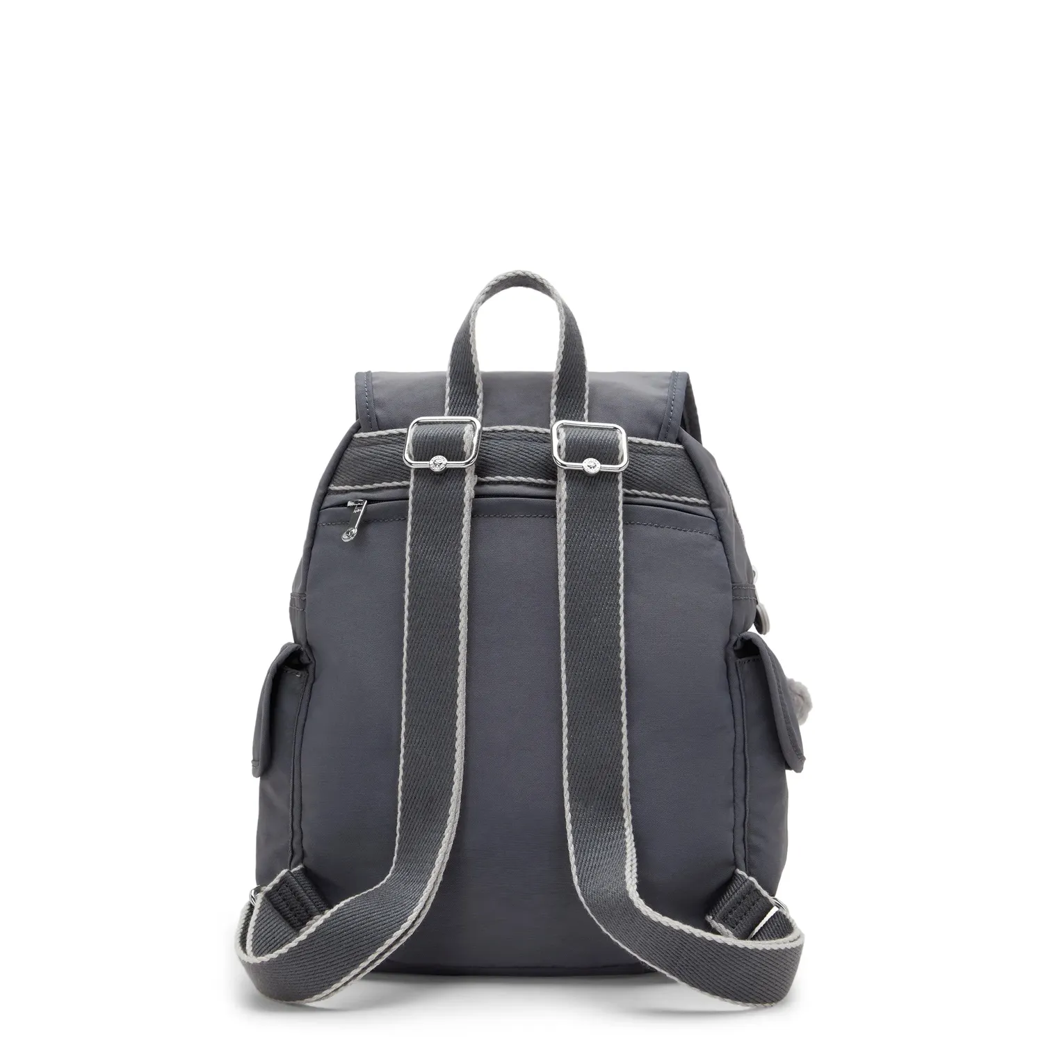 Kipling City Pack S rugzak Moonlit Grey Klein met flap