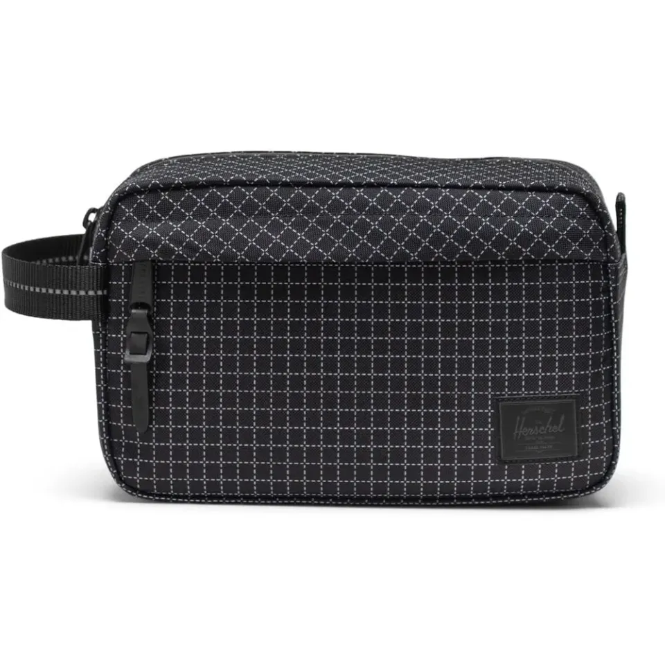 Herschel Chapter Travel Kit toilettas Grid Black