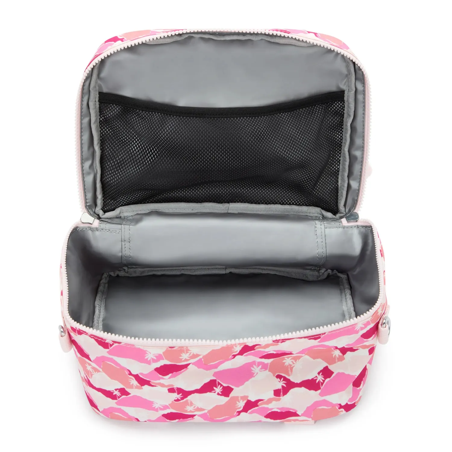 Kipling Miyo lunchtas Groot Pink Palm geïsoleerd