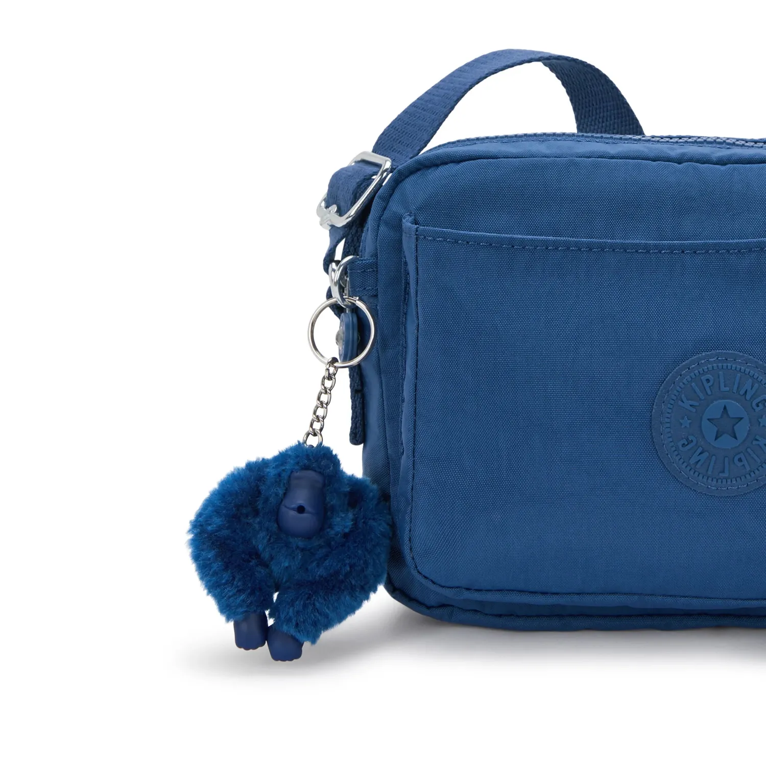 Kipling Abanu M schoudertas Medium Casual Blue 2 ritsvakken