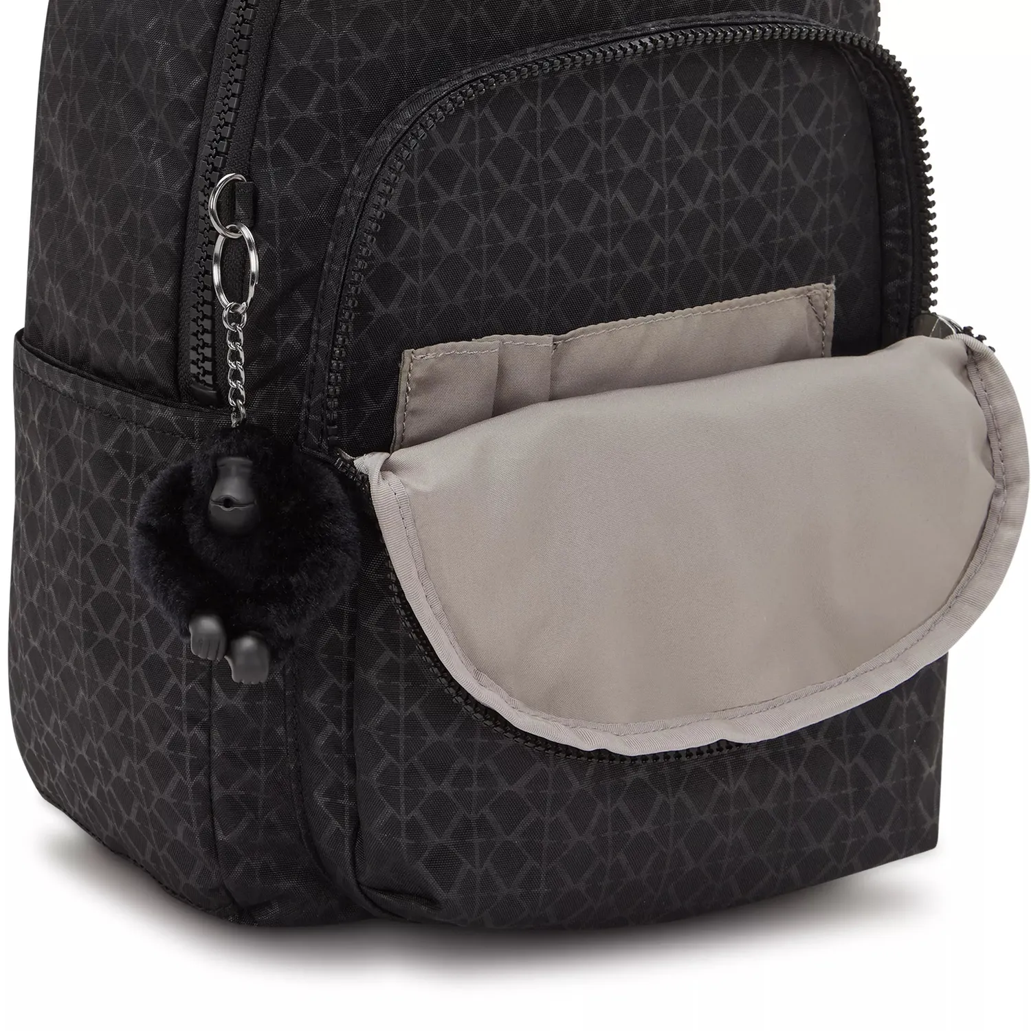 Kipling Seoul S kleine rugzak Signature Emb met 11 inch tabletvak