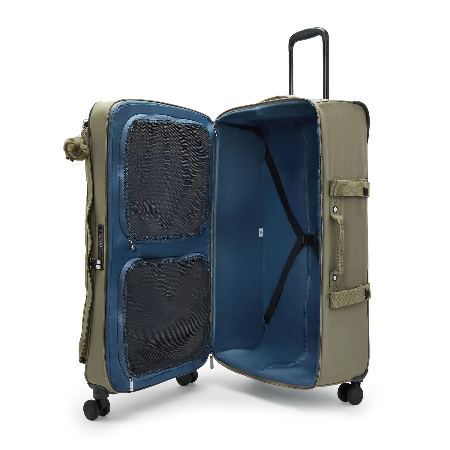 Kipling Spontaneous L koffer Almost Sage groot TSA-slot