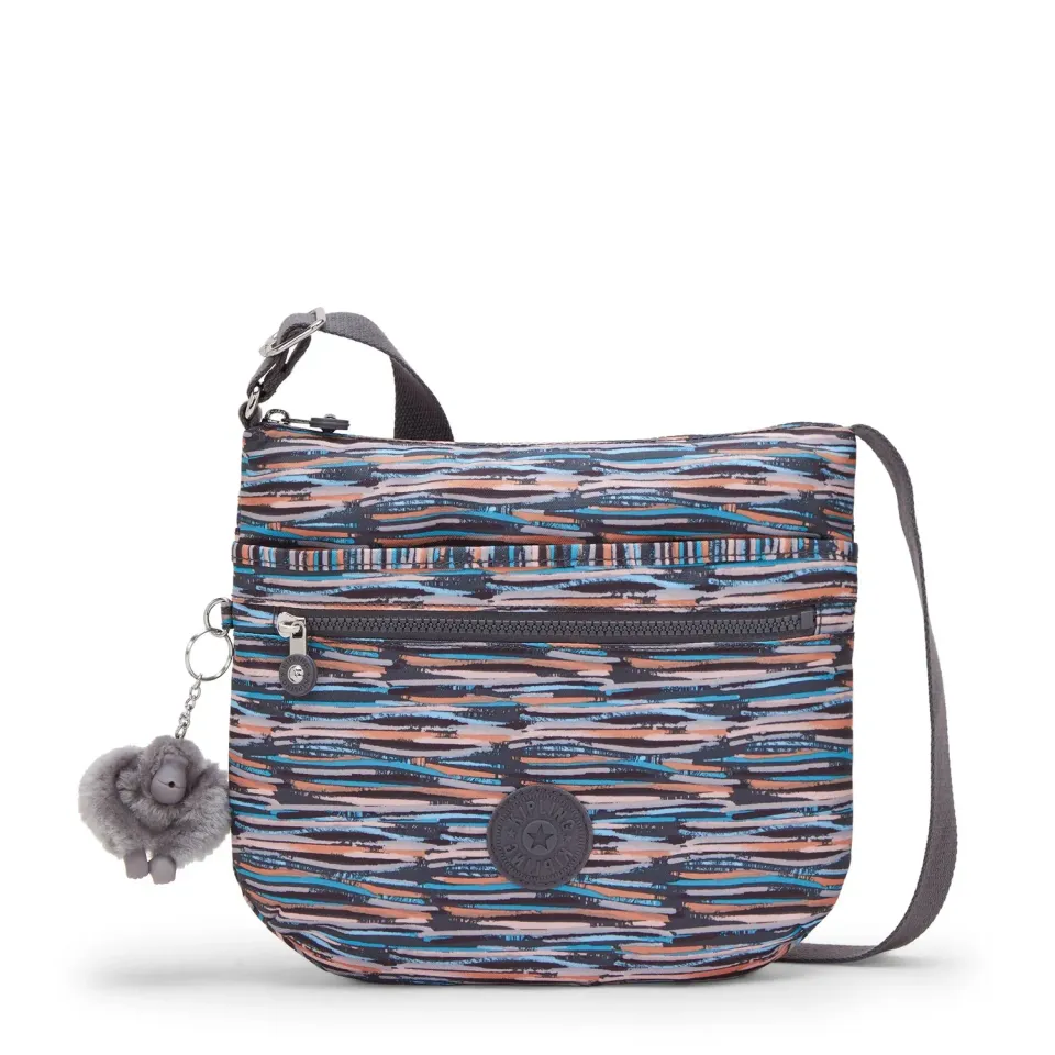 Kipling Arto schoudertas Medium Mineral Stripes lichtgewicht