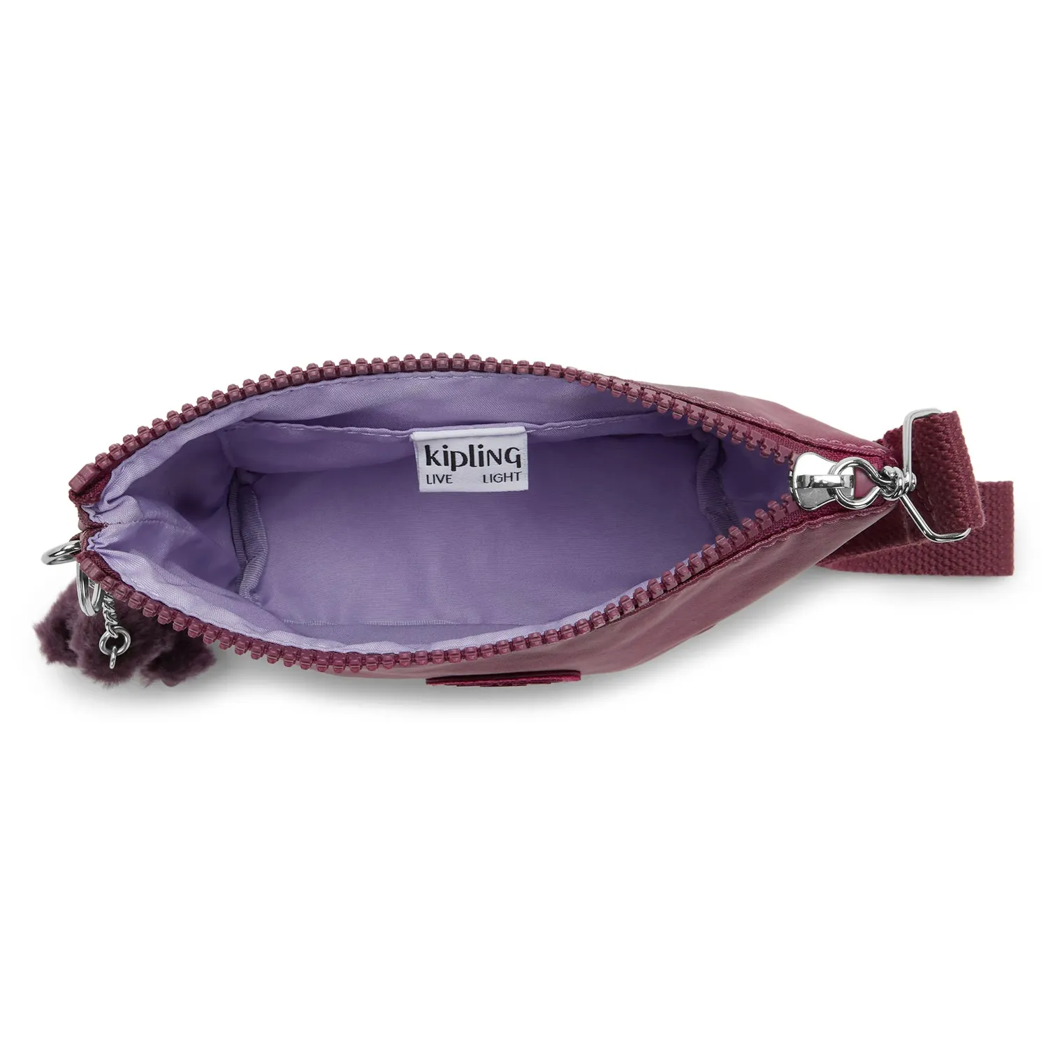 Kipling Naomi Pouch S etui Grape Wine klein met ritsvak
