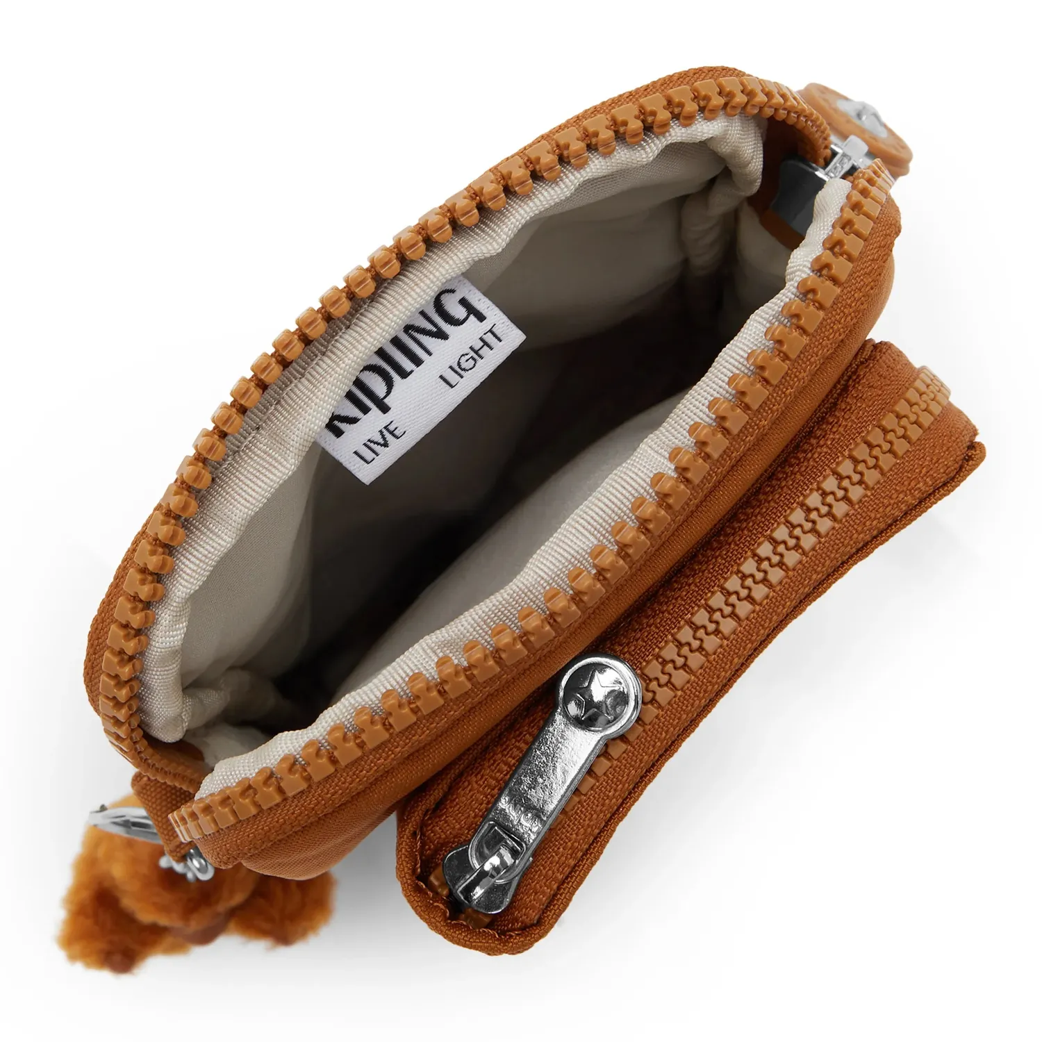 Kipling Telmo portemonnee Stylish Mokka klein met riem