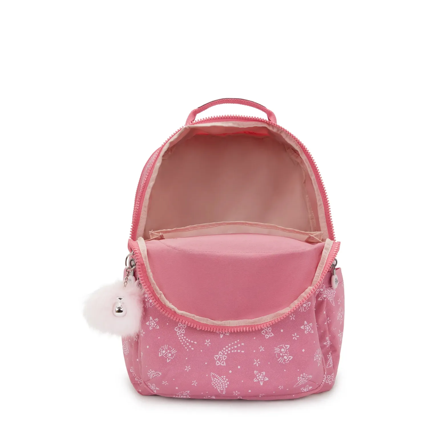 Kipling Seoul College Extra rugzak Groot Glitter Cats 15 inch