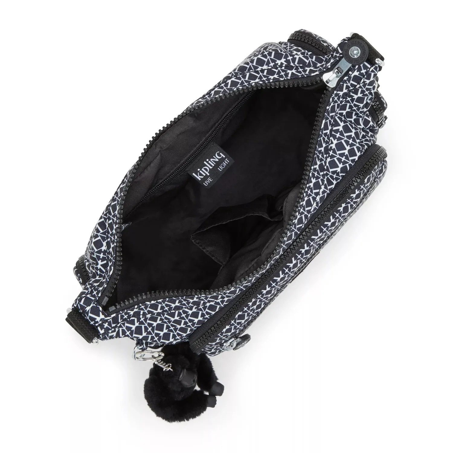 Kipling Gabbie S schoudertas Signature Print klein bedrukt