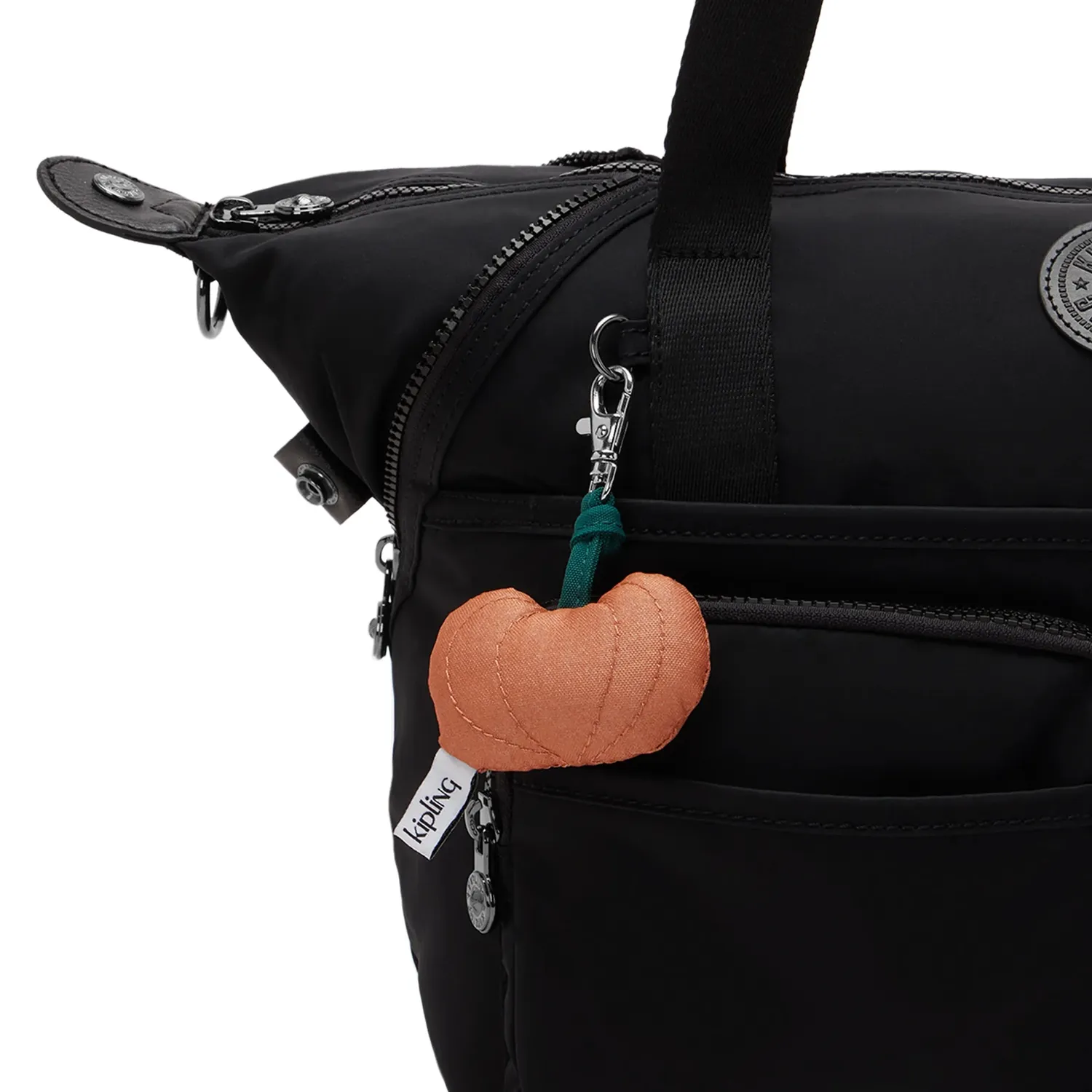 Kipling Pumpkin Charm tasbedel klein Copper Glimmer herfst