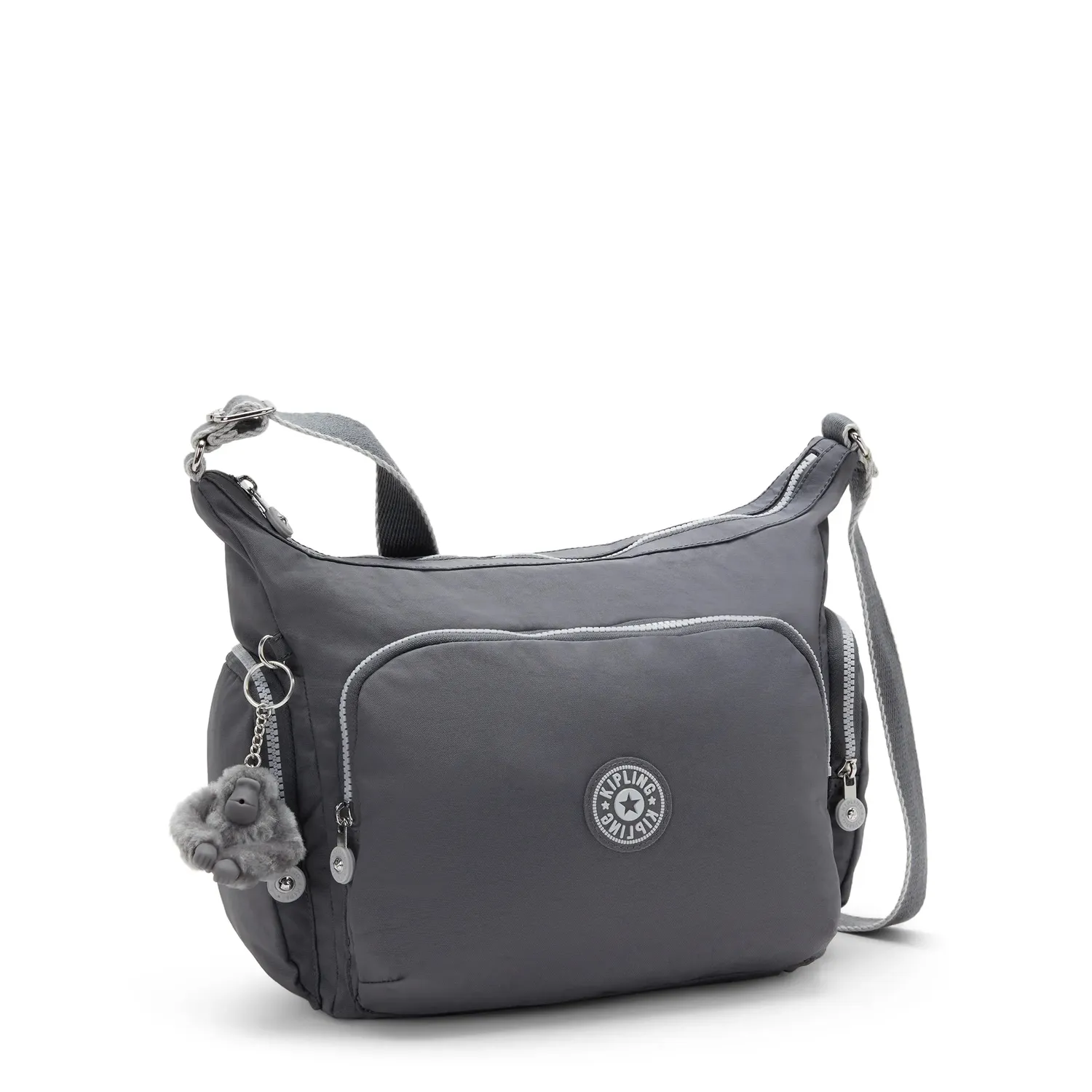 Kipling Gabb crossbodytas Groot Moonlit Grey lichtgewicht