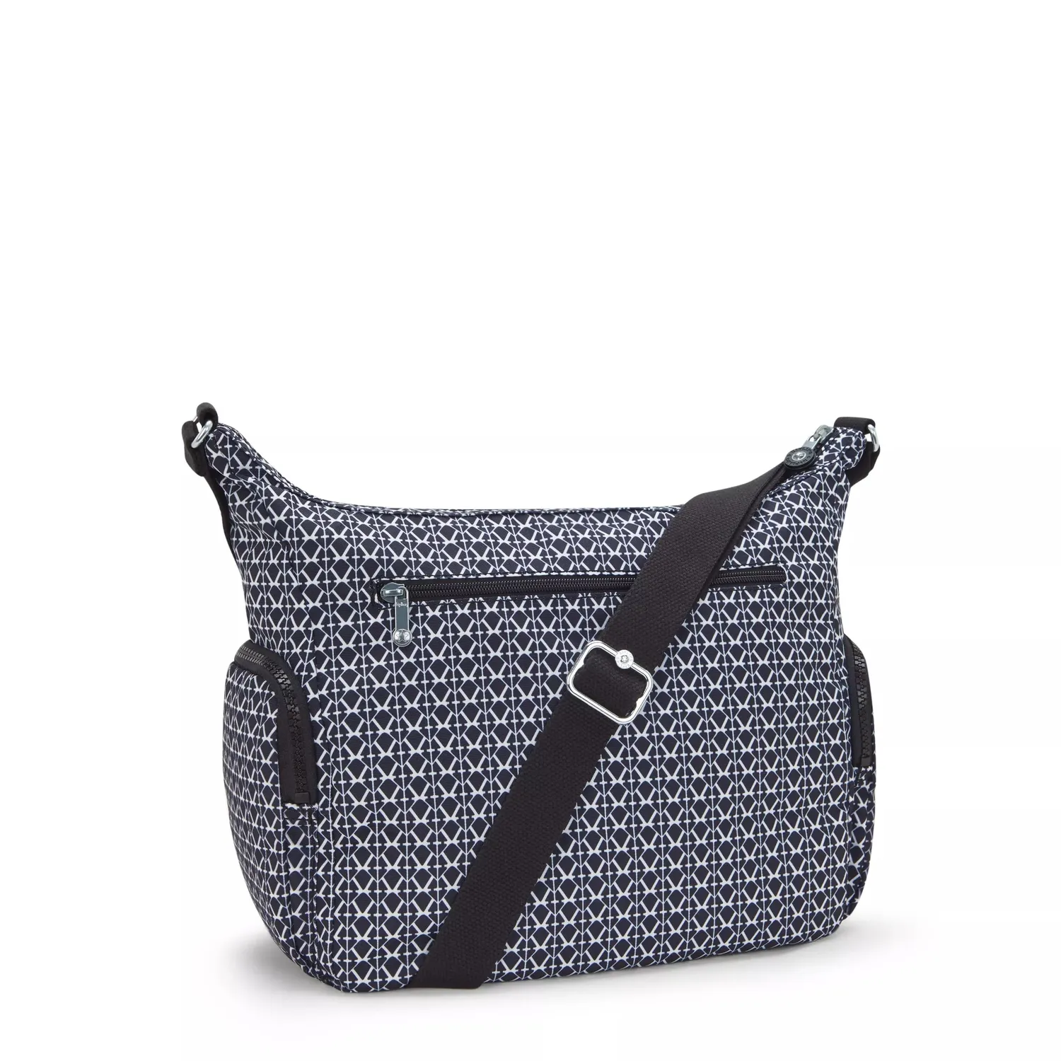 Kipling Gabbie crossbody tas Signature Print medium met vakken