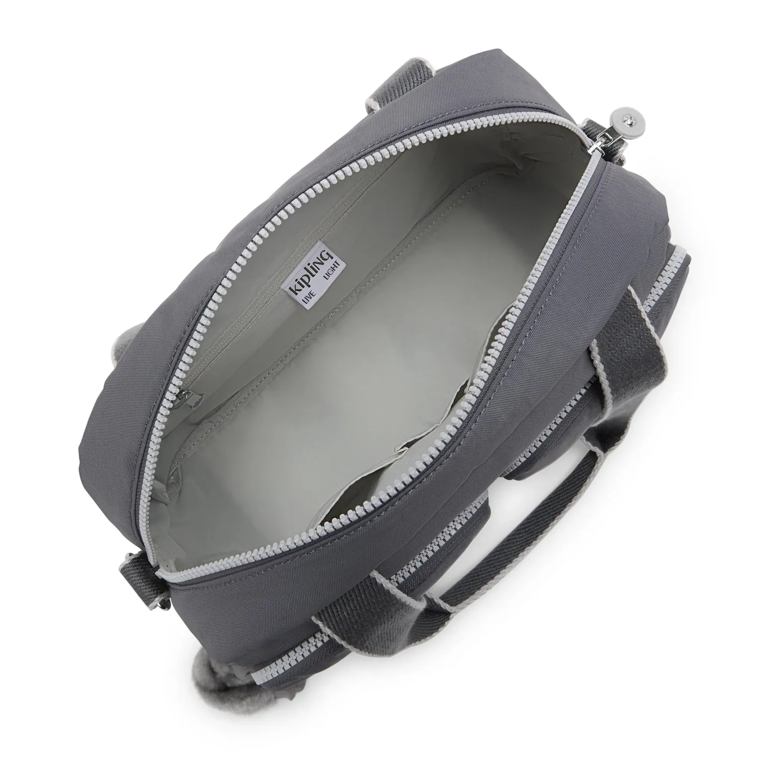 Kipling Cool Defea schoudertas Medium Moonlit Grey rond