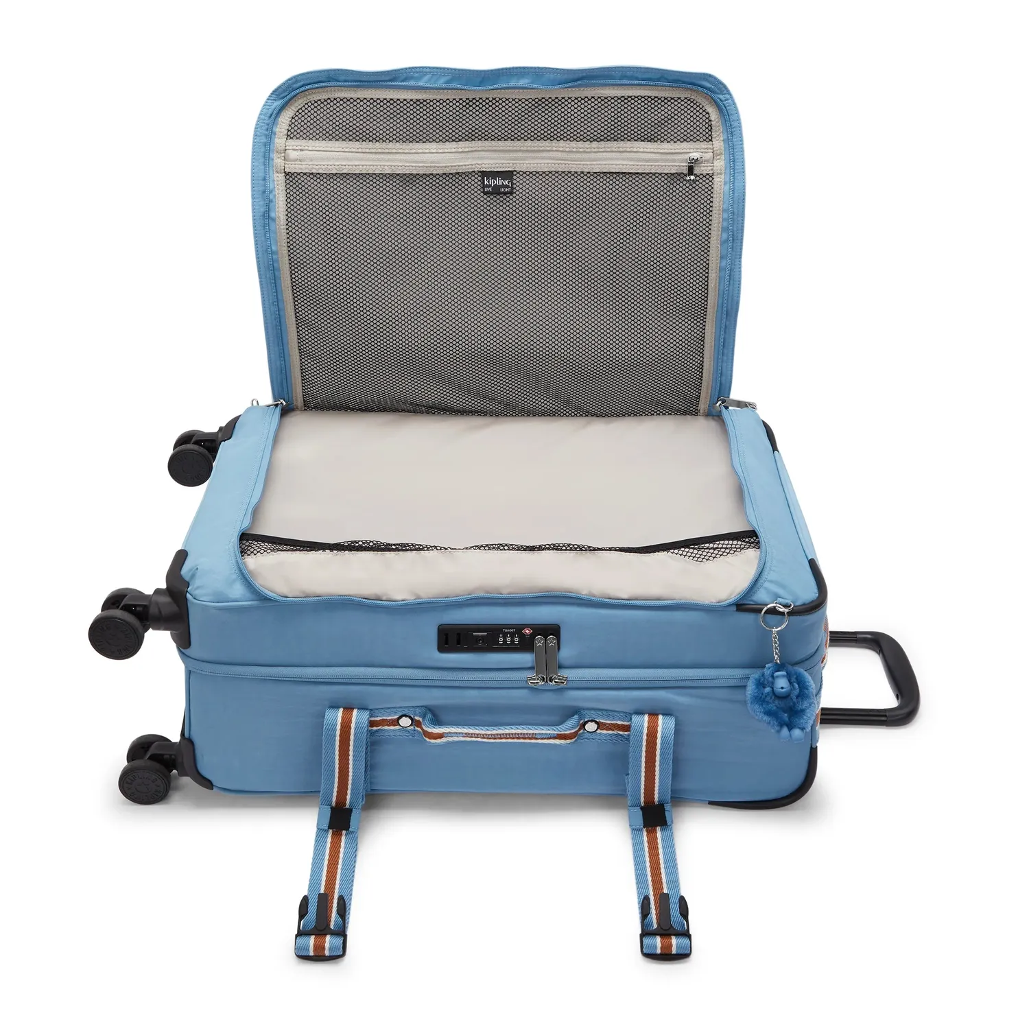 Kipling Spontaneous M koffer Medium Vintage Blue reiskoffer
