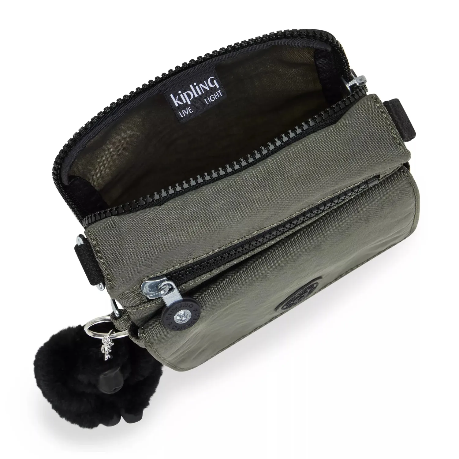 Kipling New Eldorado crossbody tas Green Moss klein licht