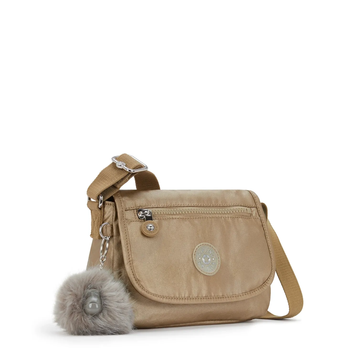 Kipling Sabian U crossbody klein echoey gold metallic