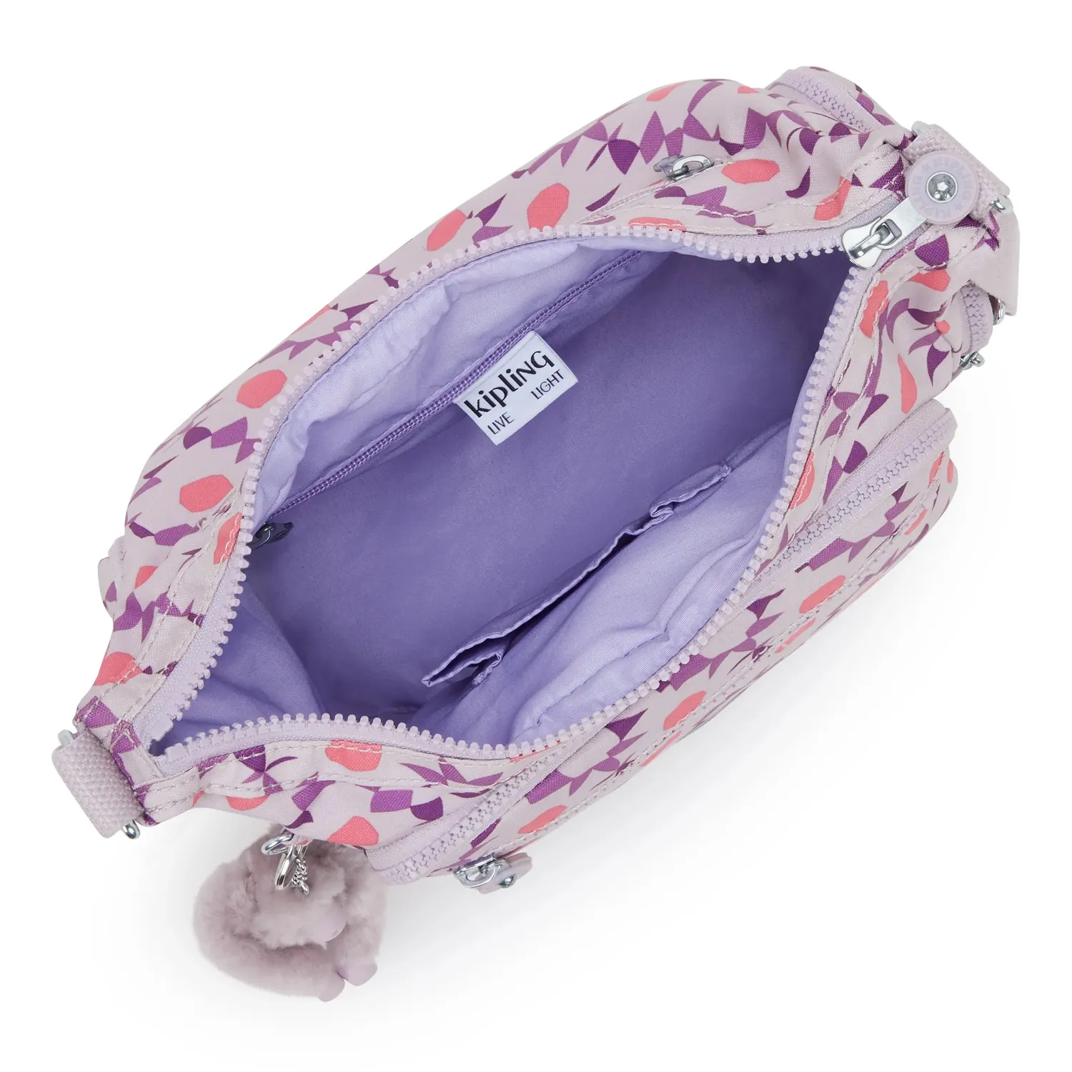 Kipling Gabbie S schoudertas Flower Dots medium print