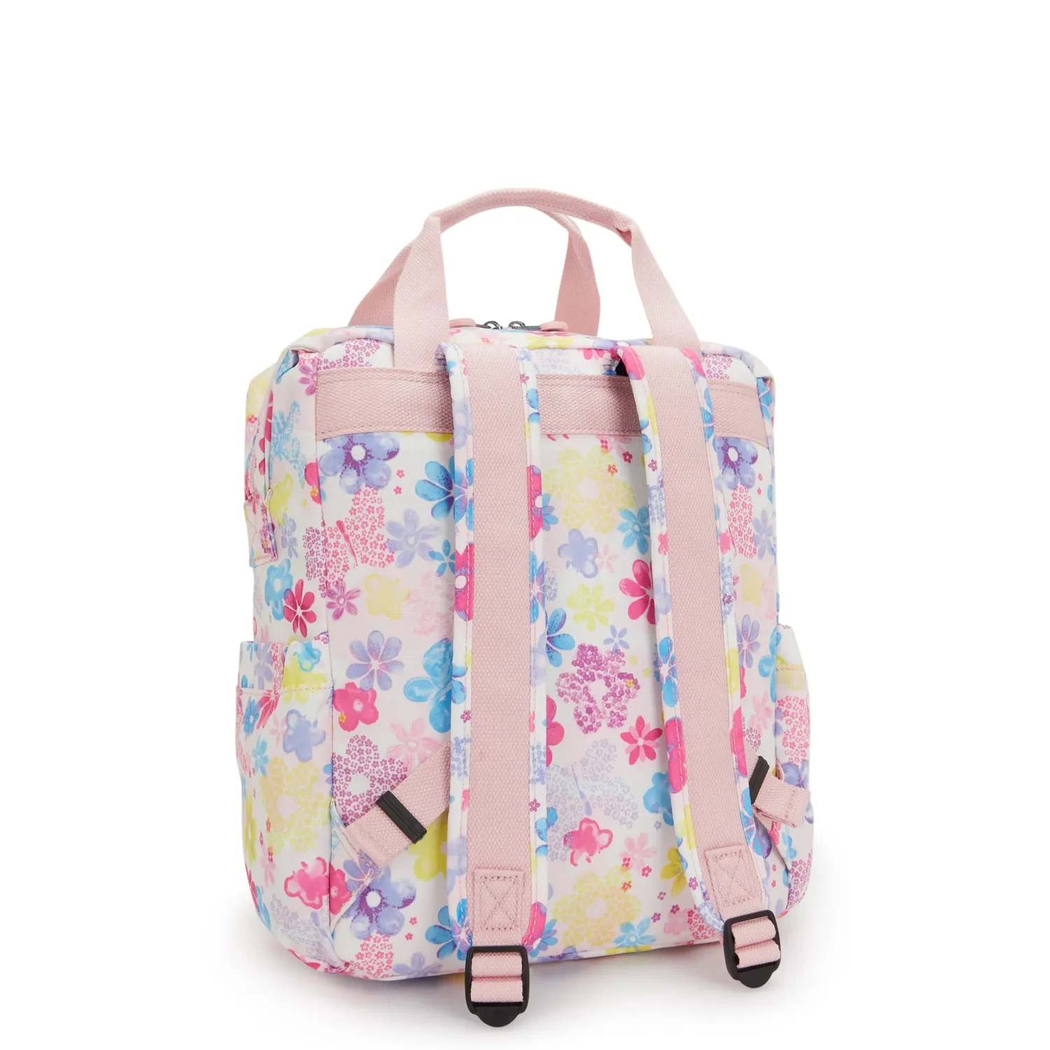 Kipling Buddy rugzak flower stamp medium laptopvak